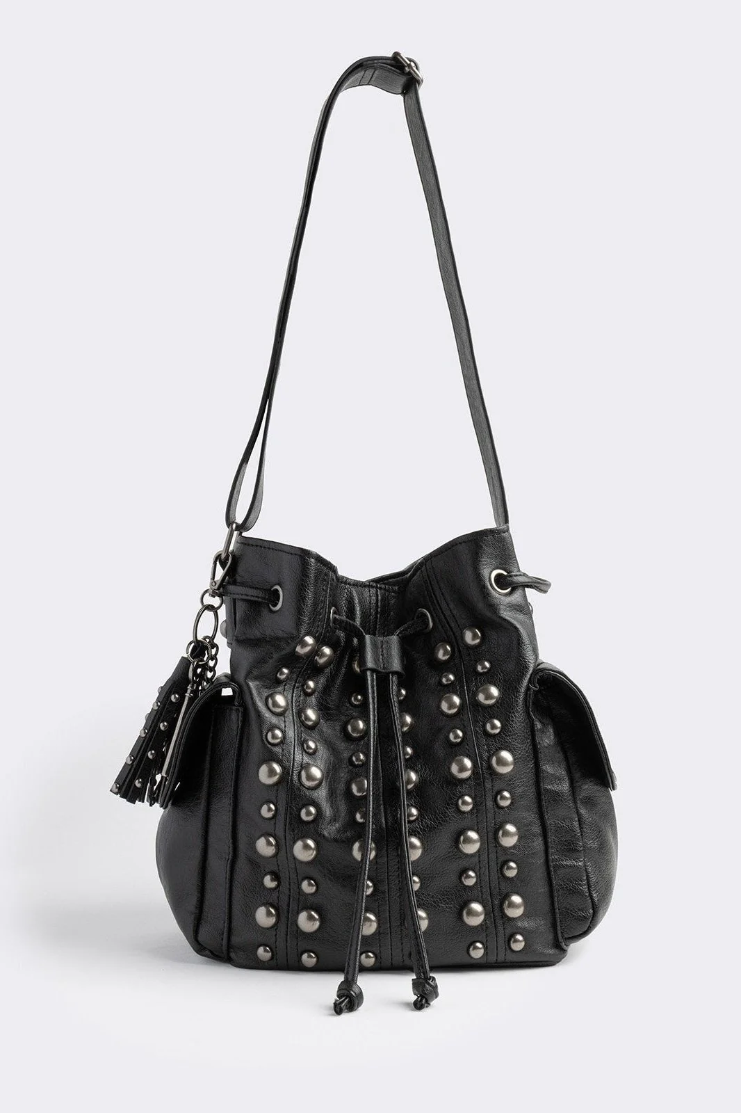 Kara Vegan Leather Bucket Bag