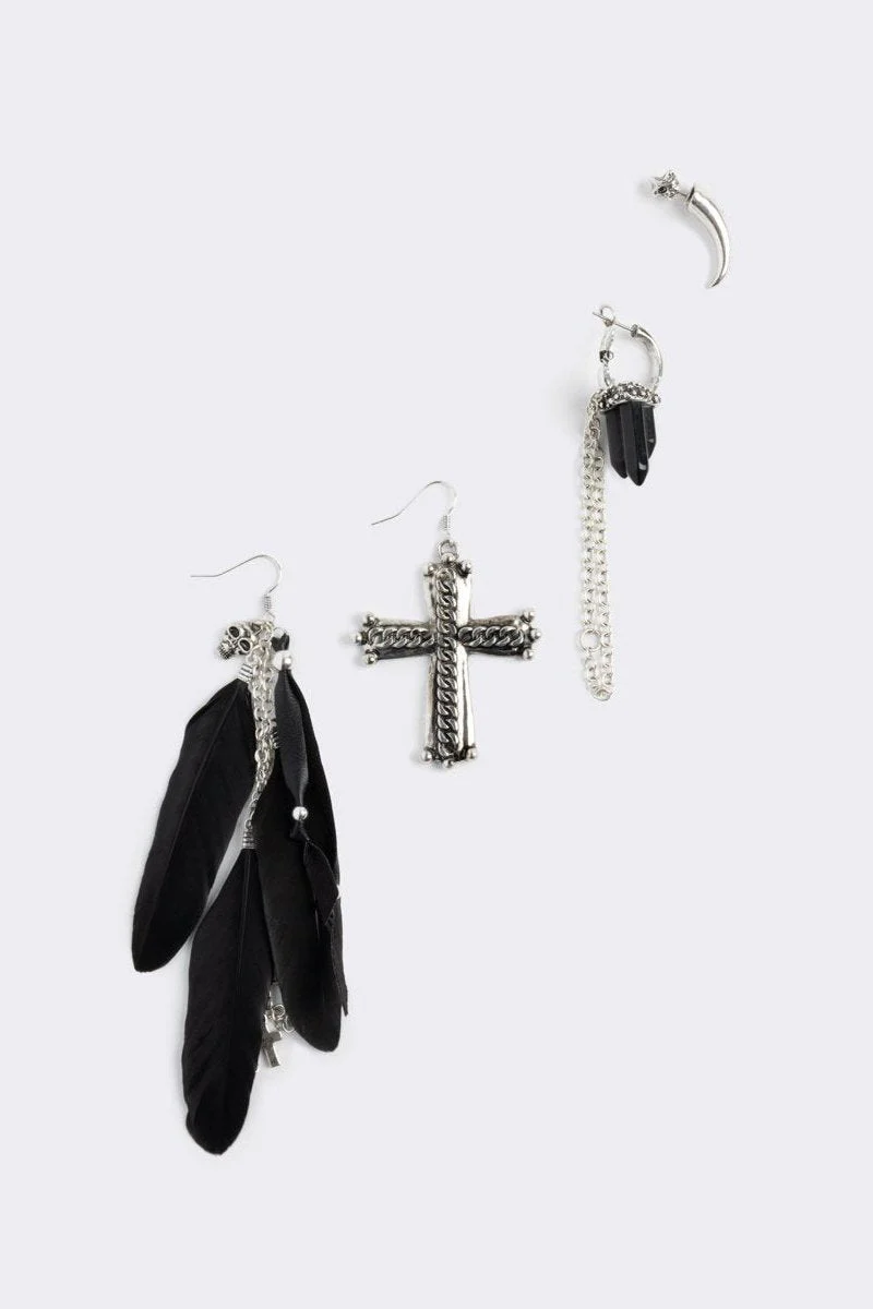 1013-dark-feathers-earring-set-1.webp Dark Feathers Earring Set