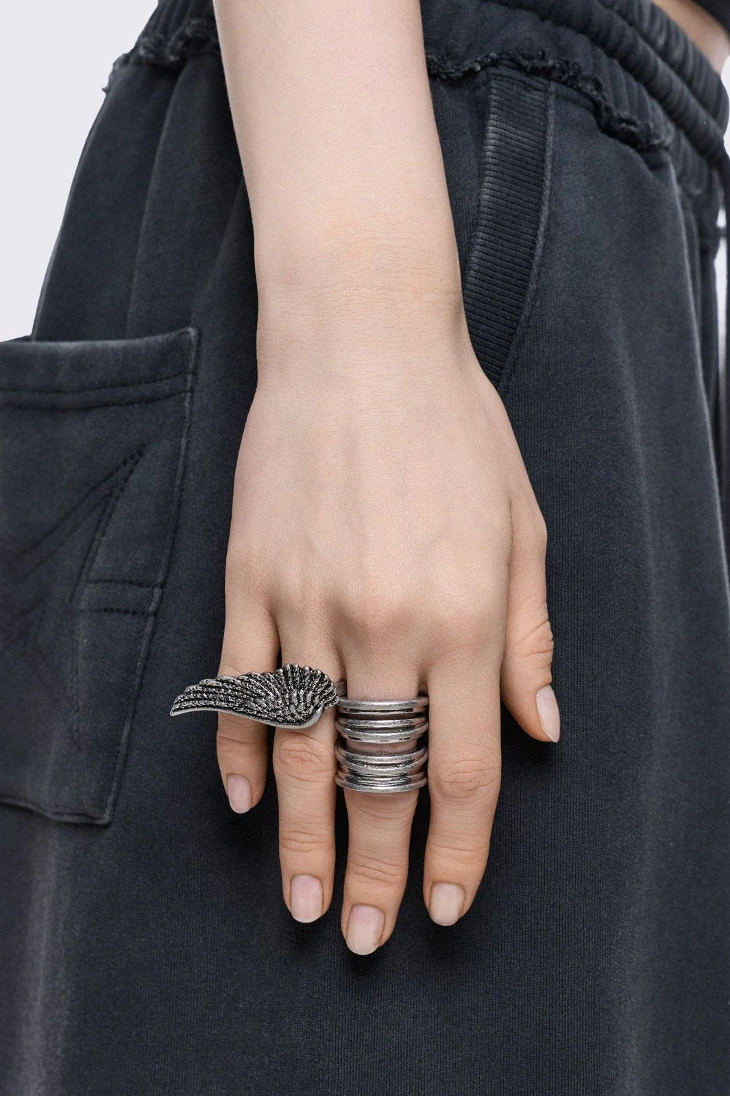 Dusty Wings Ring Set