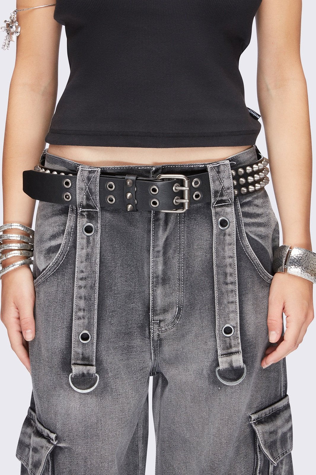 1026-brutal-spike-studded-belt-2.jpg Brutal Spike Studded Belt