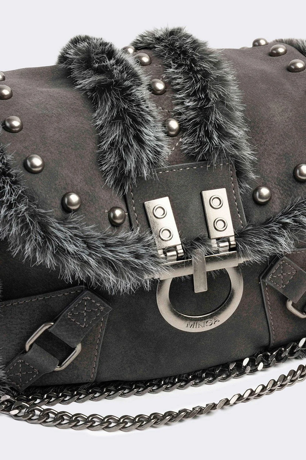 Polly Vegan Suede Shoulder Bag