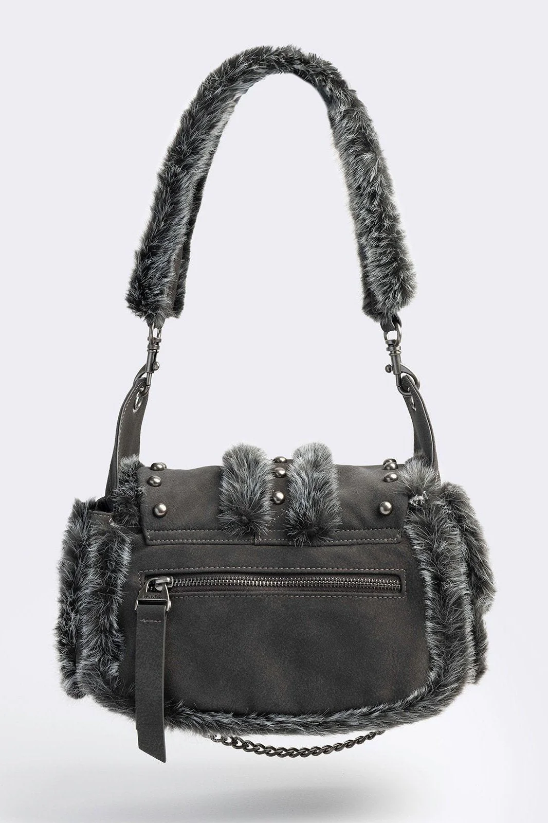 Polly Vegan Suede Shoulder Bag
