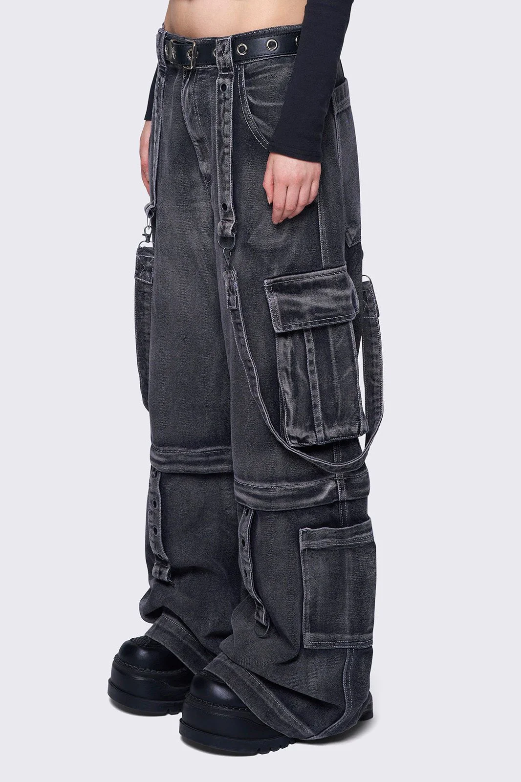 Trek Grey Cargo Jeans
