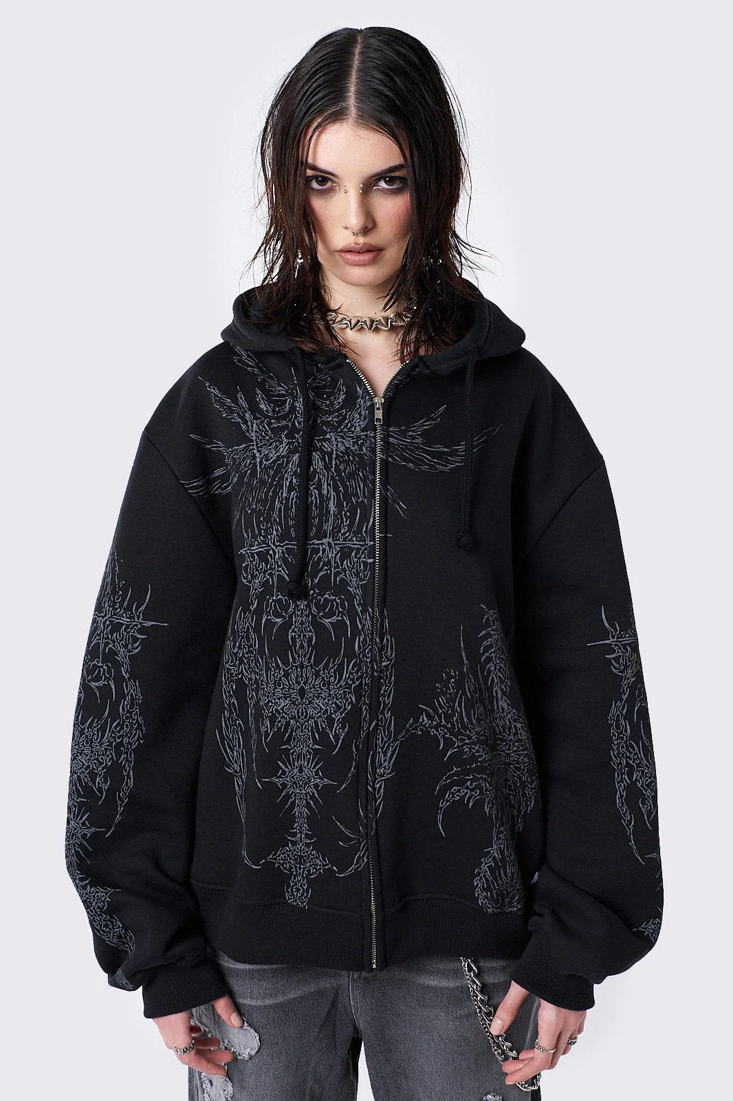 1105-enigmatic-black-zip-up-hoodie-1.webp Enigmatic Black Zip Up Hoodie