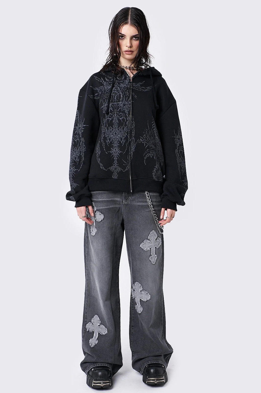1105-enigmatic-black-zip-up-hoodie-2.webp Enigmatic Black Zip Up Hoodie