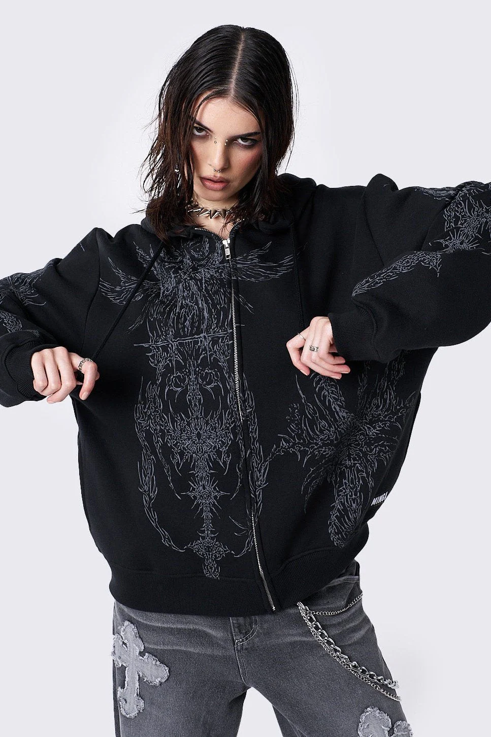 1105-enigmatic-black-zip-up-hoodie-3.webp Enigmatic Black Zip Up Hoodie