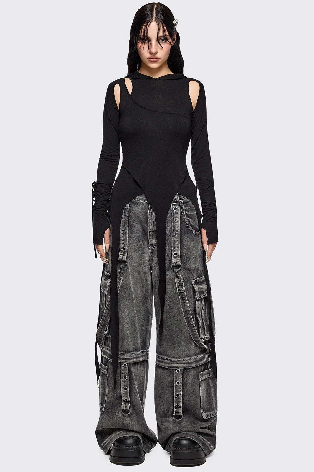1301-klyx-cut-out-hooded-top-2.webp Klyx Cut-Out Hooded Top
