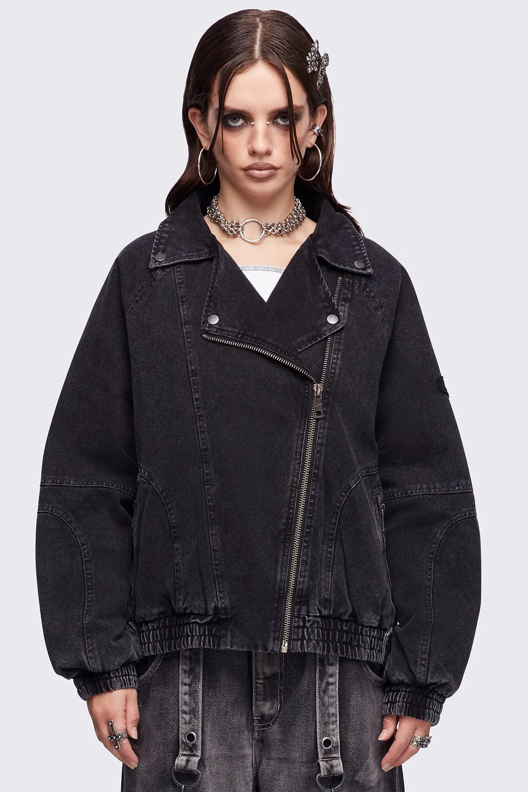 1428-harley-black-bomber-jacket-1.webp Harley Black Bomber Jacket