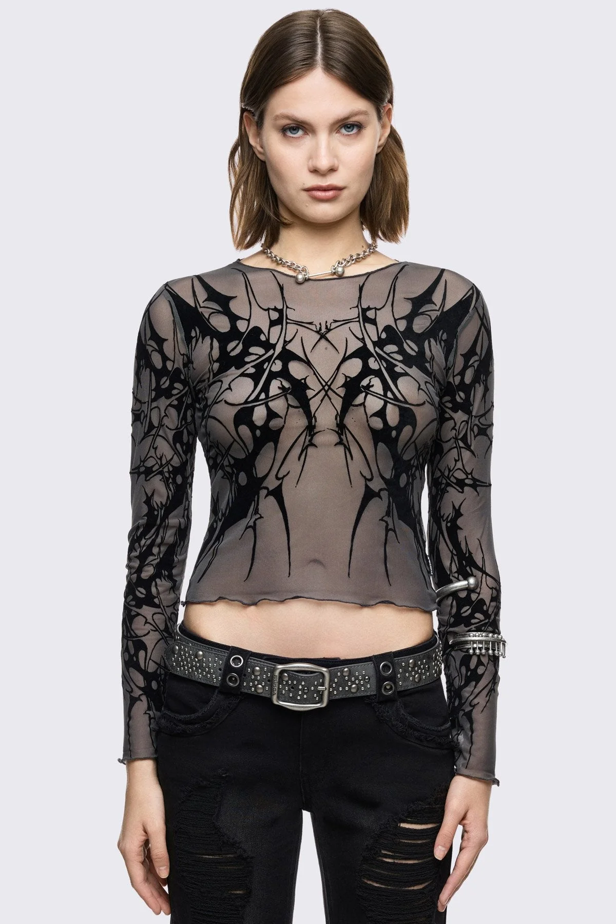 1502-cryptic-grey-mesh-top-1.webp Cryptic Grey Mesh Top