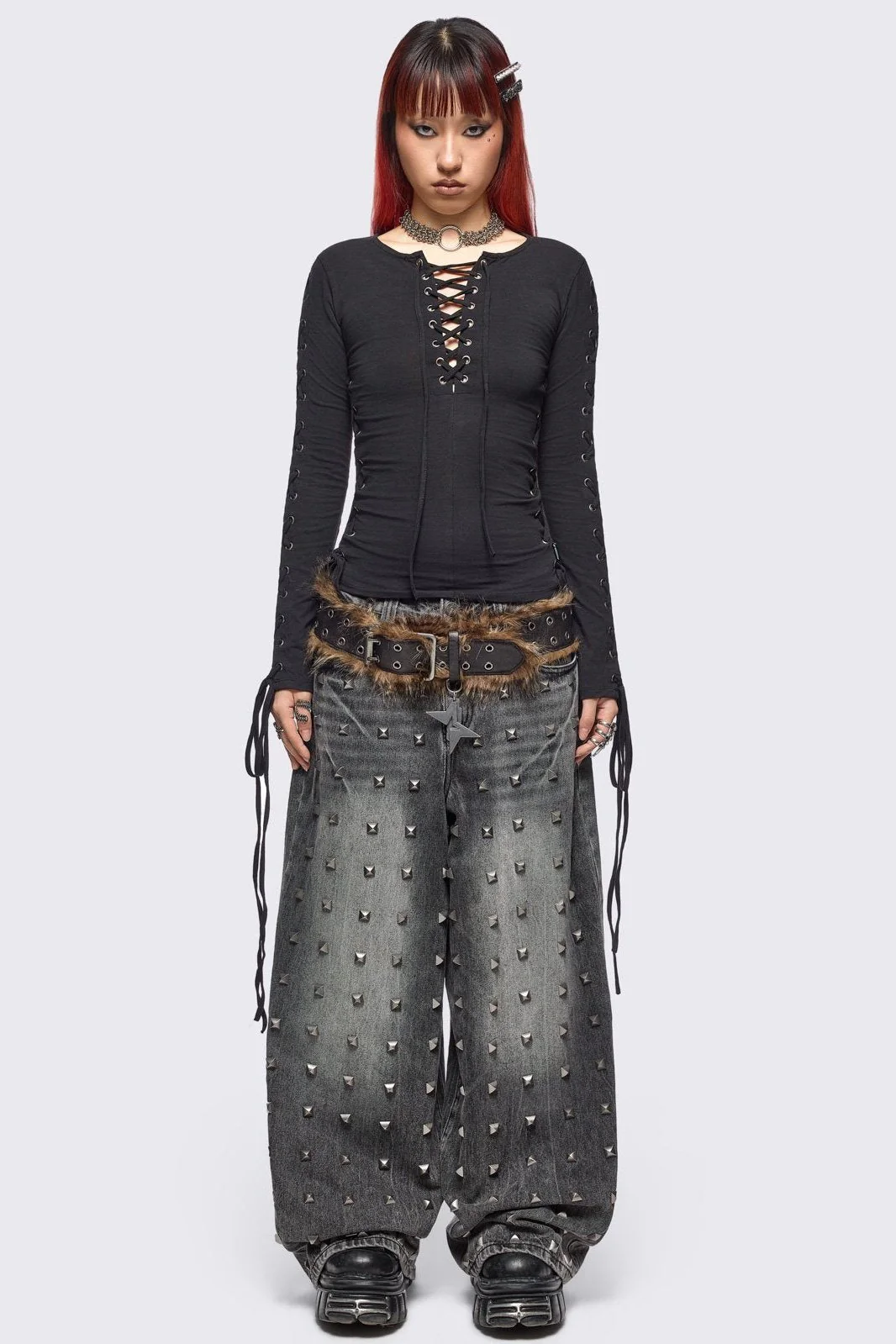 1515-khaela-black-lace-up-top-3.webp Khaela Black Lace-Up Top