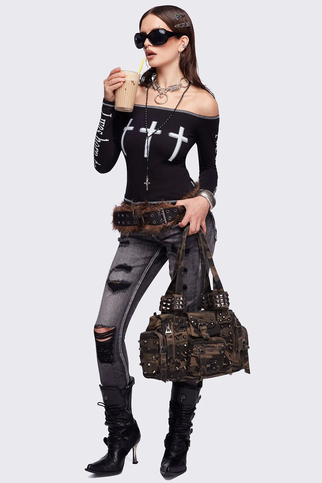 1523-look-at-me-black-off-shoulder-top-5.webp Look at Me Black Off-Shoulder Top