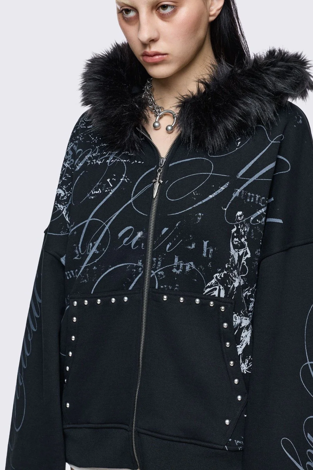 Divine Trouble Zip Up Hoodie