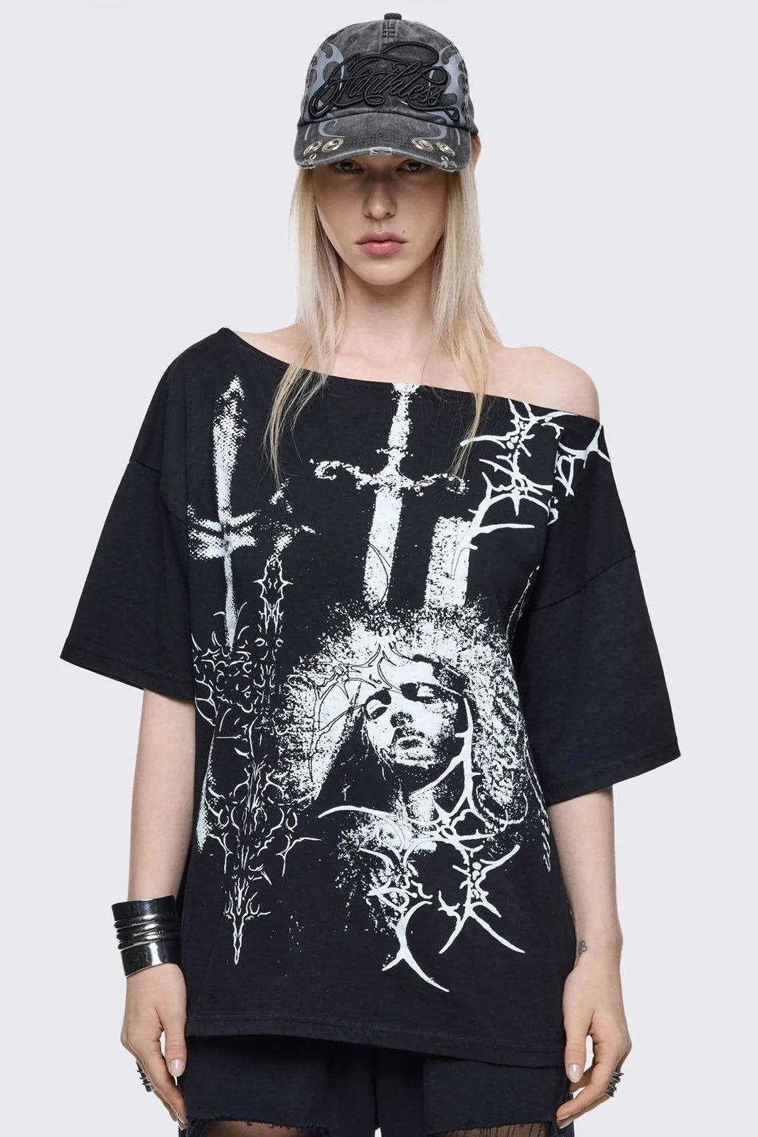 1608-crown-of-swords-off-shoulder-t-shirt-1.webp Crown of Swords Off-Shoulder T-Shirt