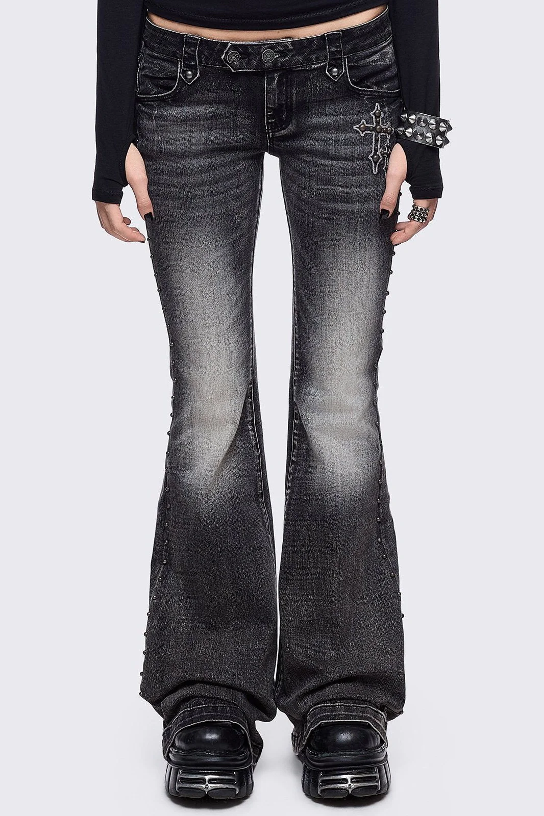 Holy Damage Flared Jeans