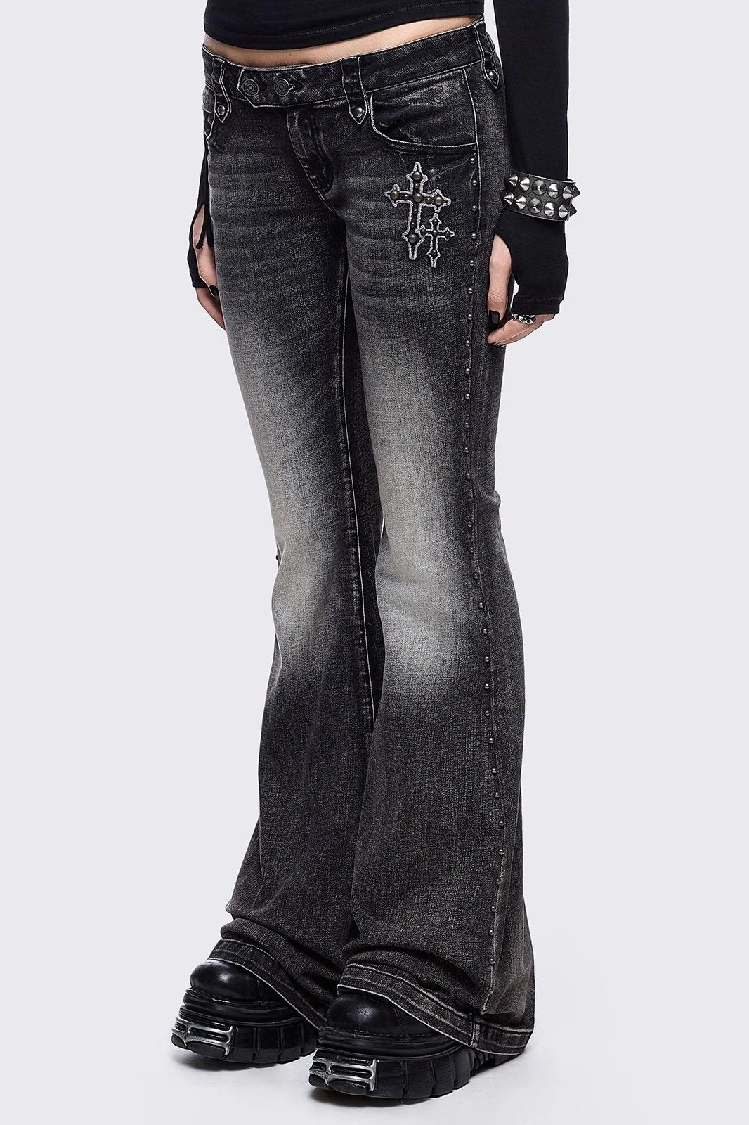 Holy Damage Flared Jeans