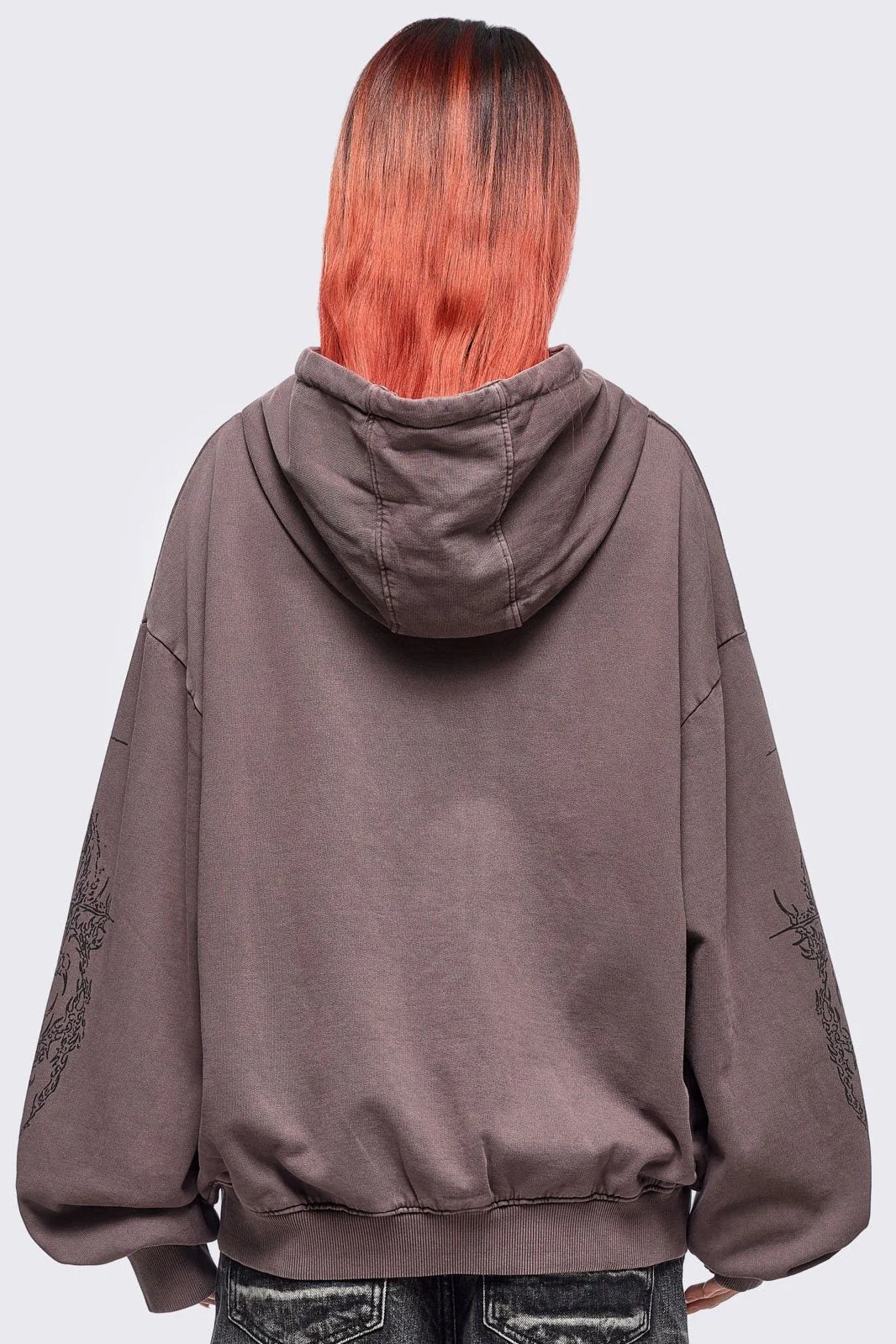 1808-enigmatic-brown-washed-zip-up-hoodie-4.webp Enigmatic Brown Washed Zip Up Hoodie