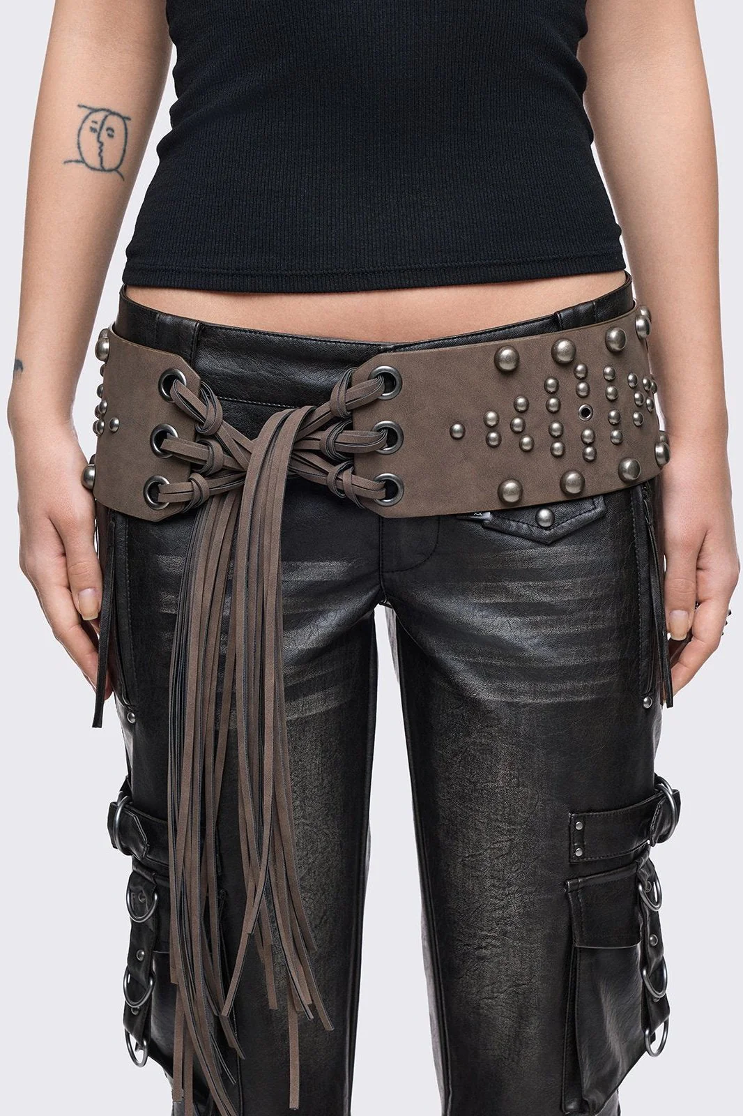 1858-petra-brown-fringe-belt-1.webp Petra Brown Fringe Belt