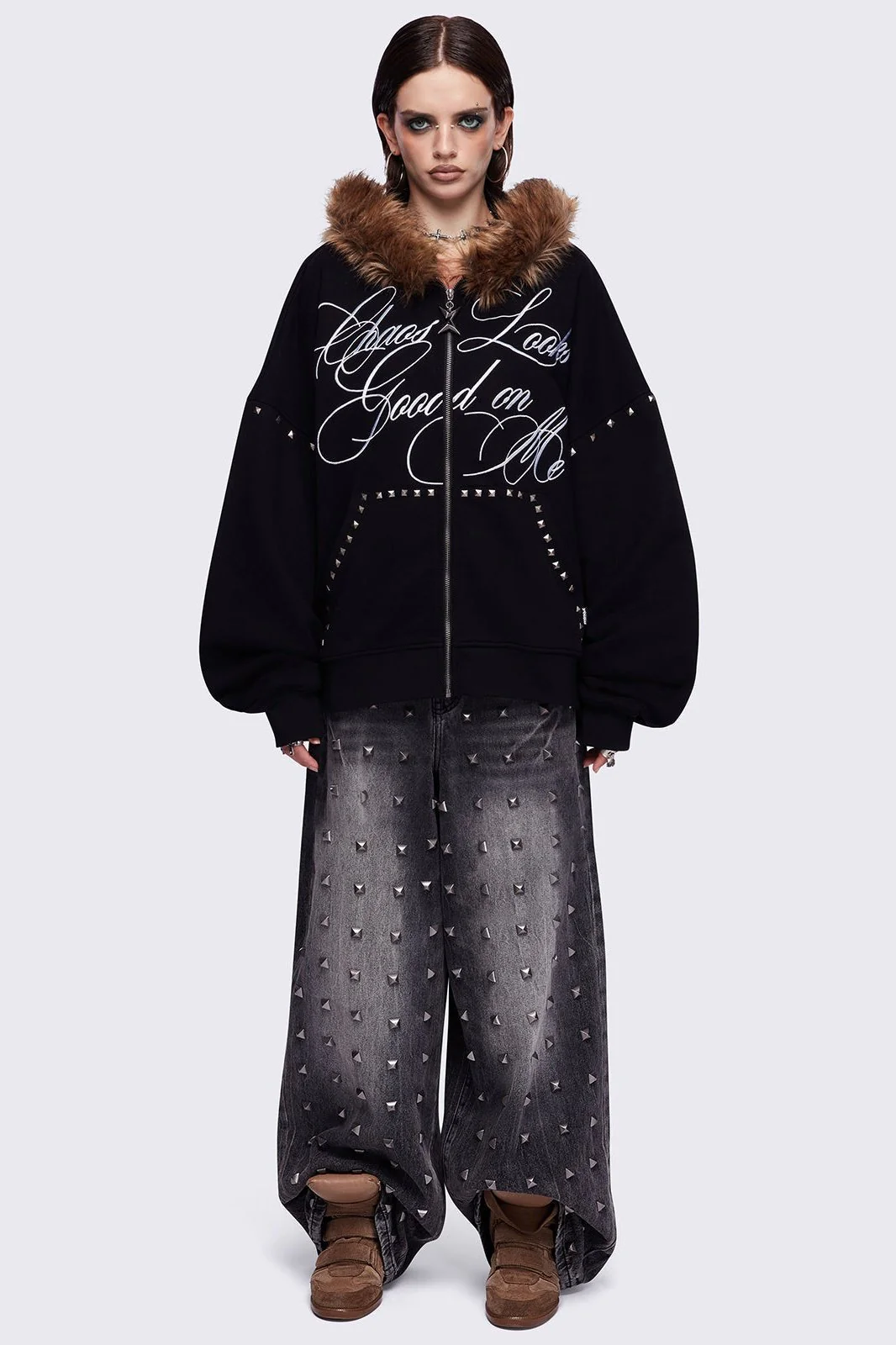 1874-chaotic-self-zip-up-hoodie-2.webp Chaotic Self Zip Up Hoodie