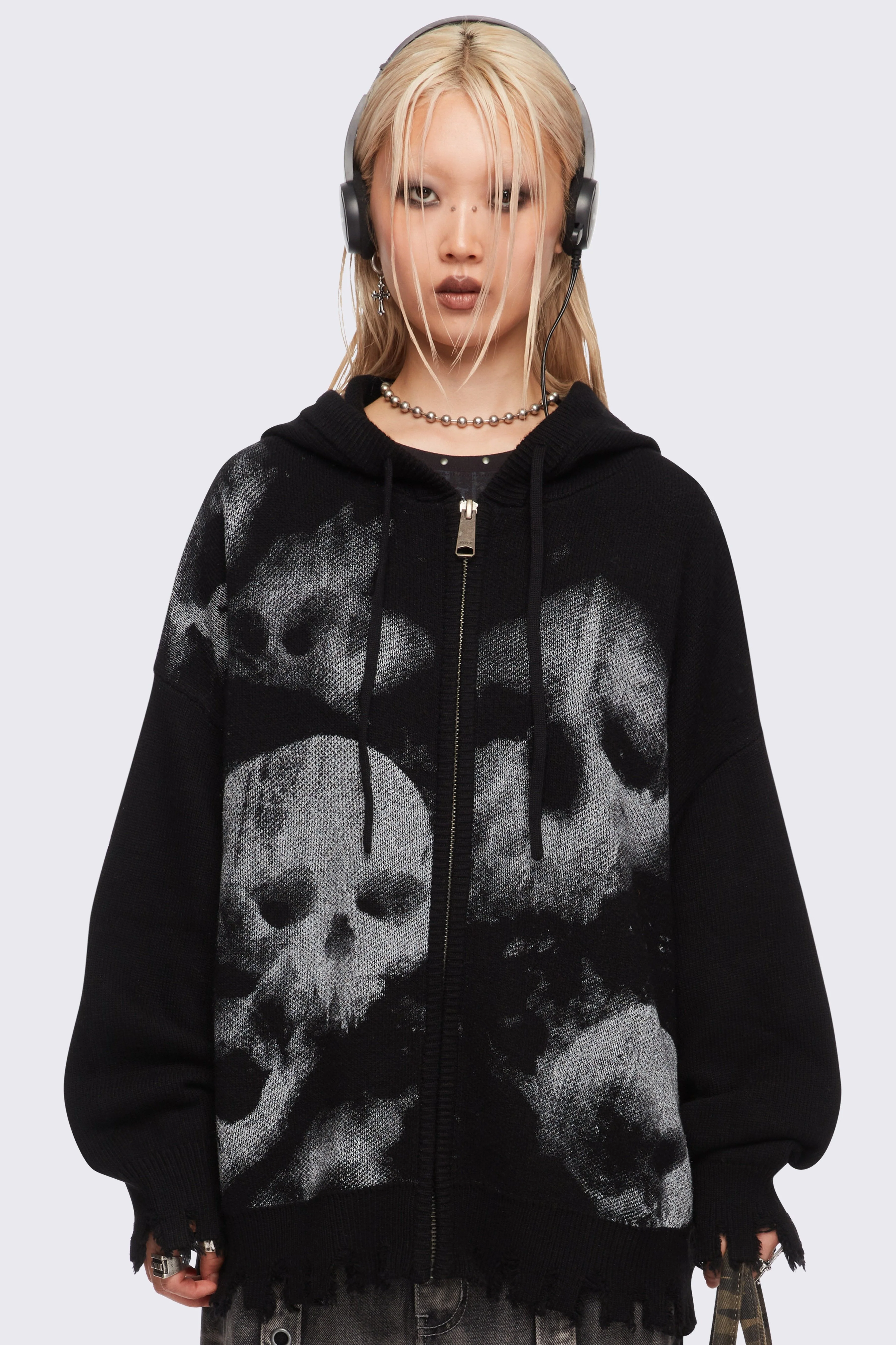 1904-skull-crusher-knitted-zip-up-hoodie-1.webp Skull Crusher Knitted Zip-Up Hoodie