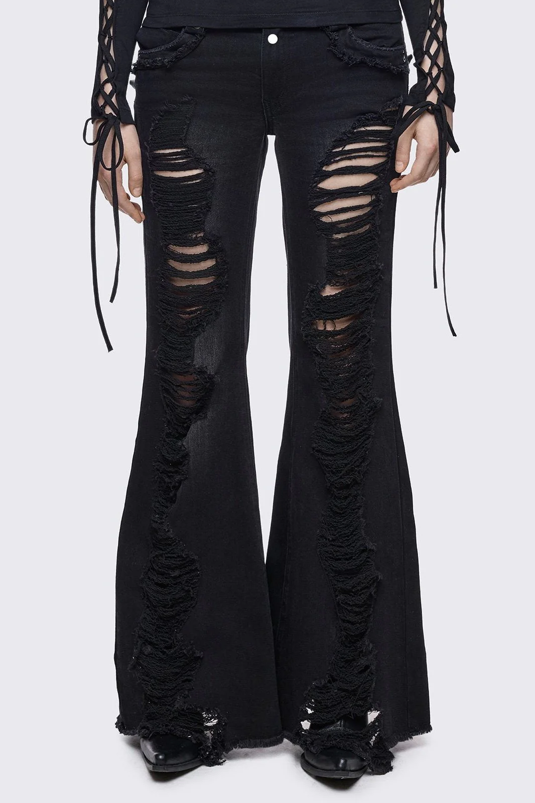 1987-brooke-black-flared-jeans-1.webp Brooke Black Flared Jeans