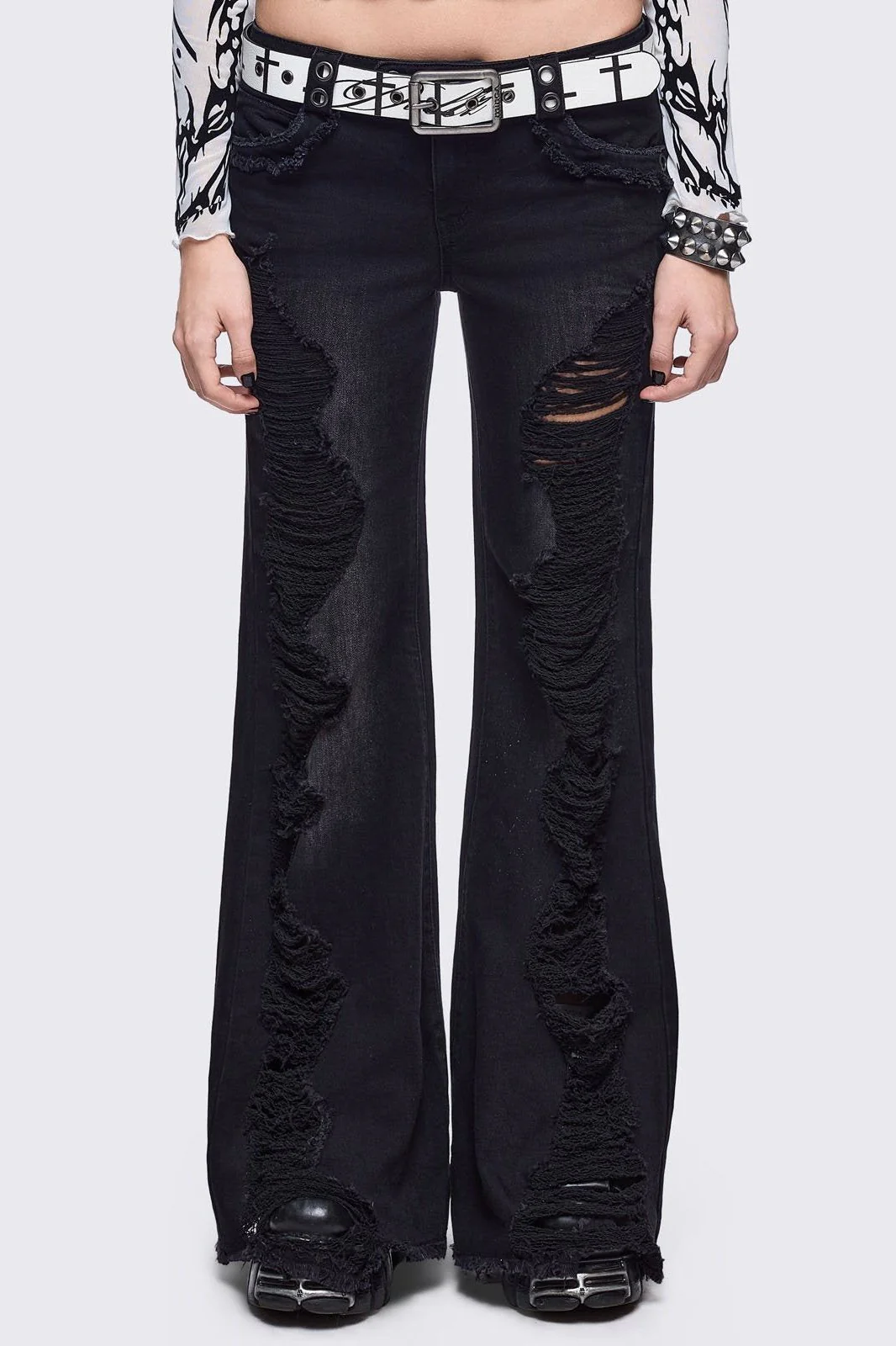 Brooke Black Flared Jeans
