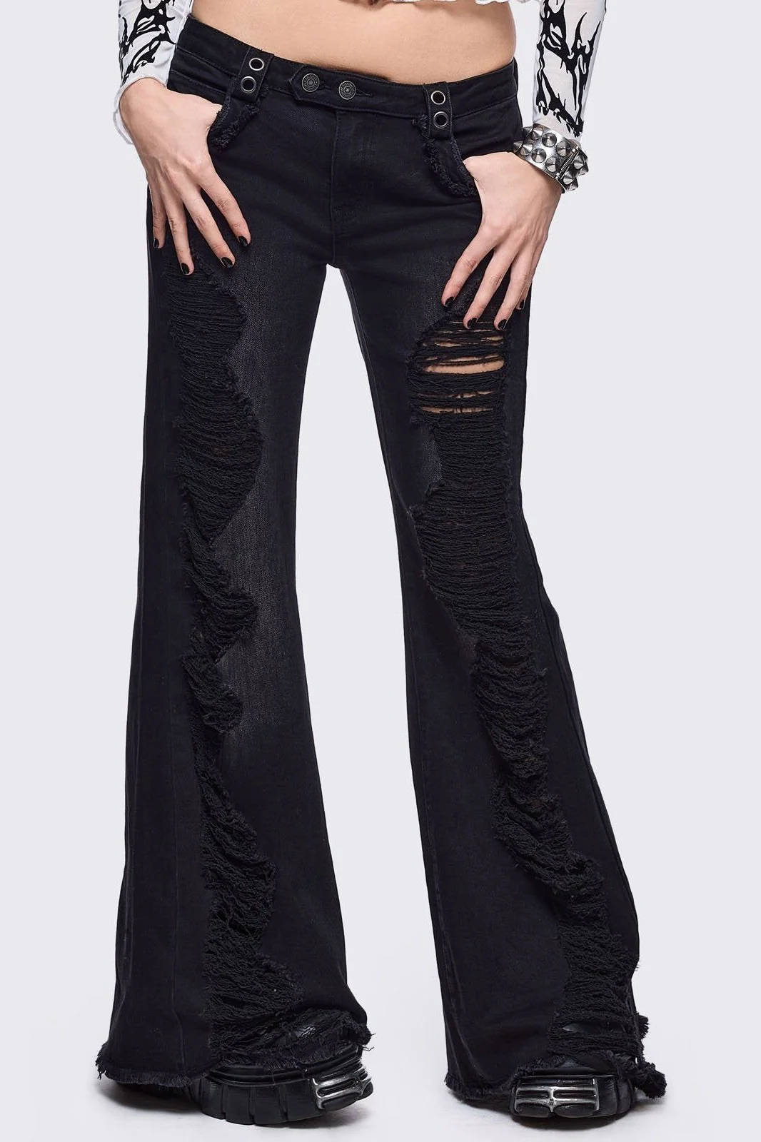 Brooke Black Flared Jeans