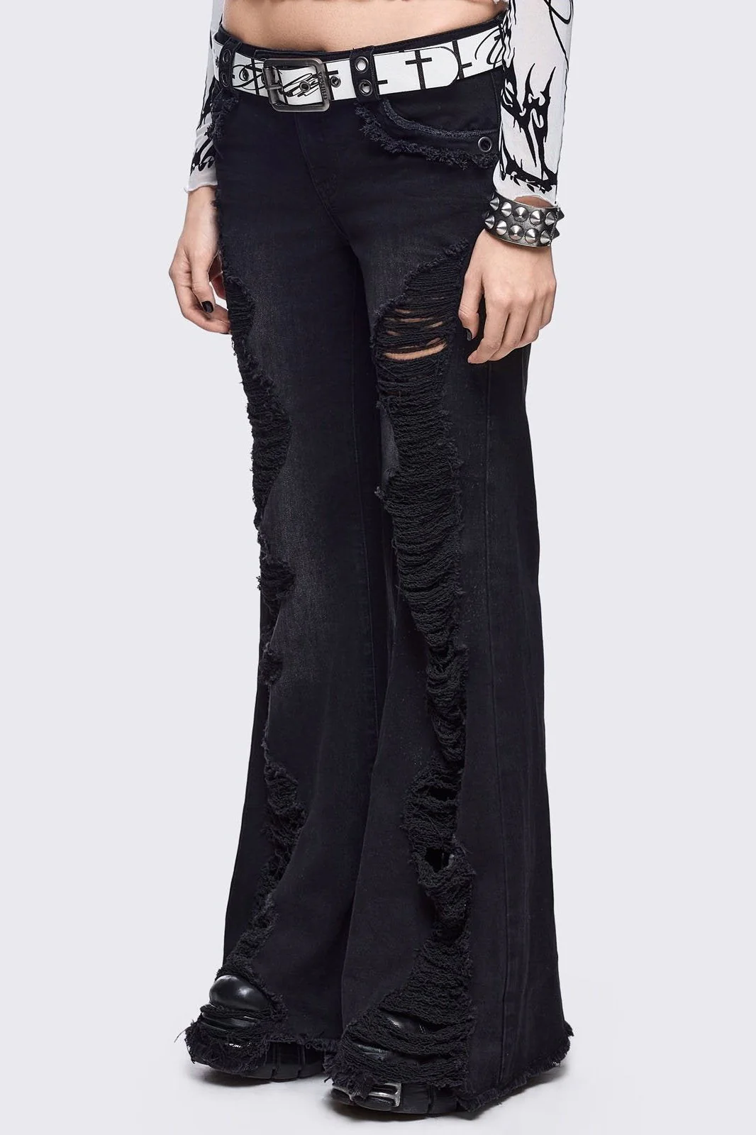 Brooke Black Flared Jeans