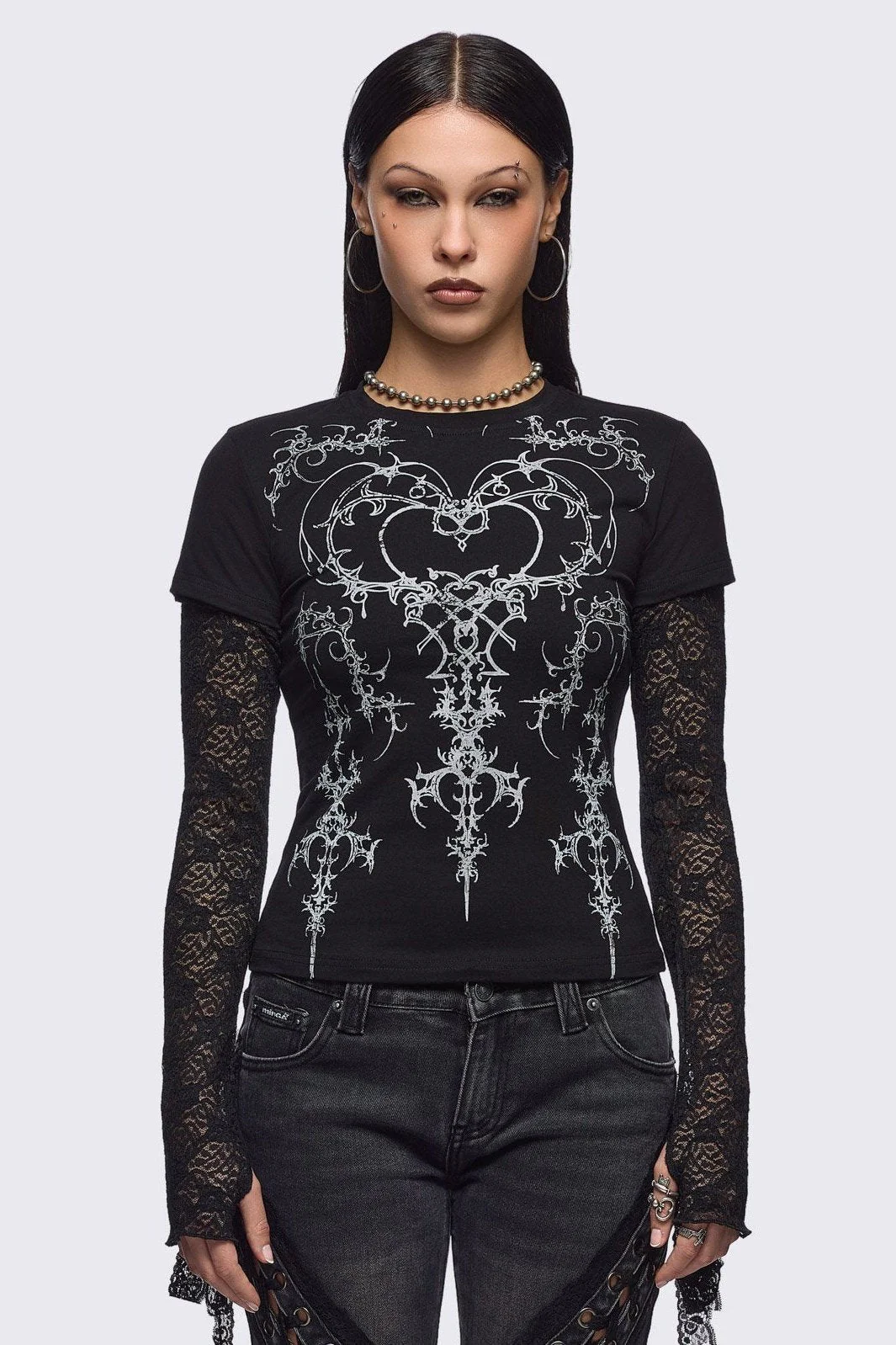 Heartbreaker Layered Baby Tee
