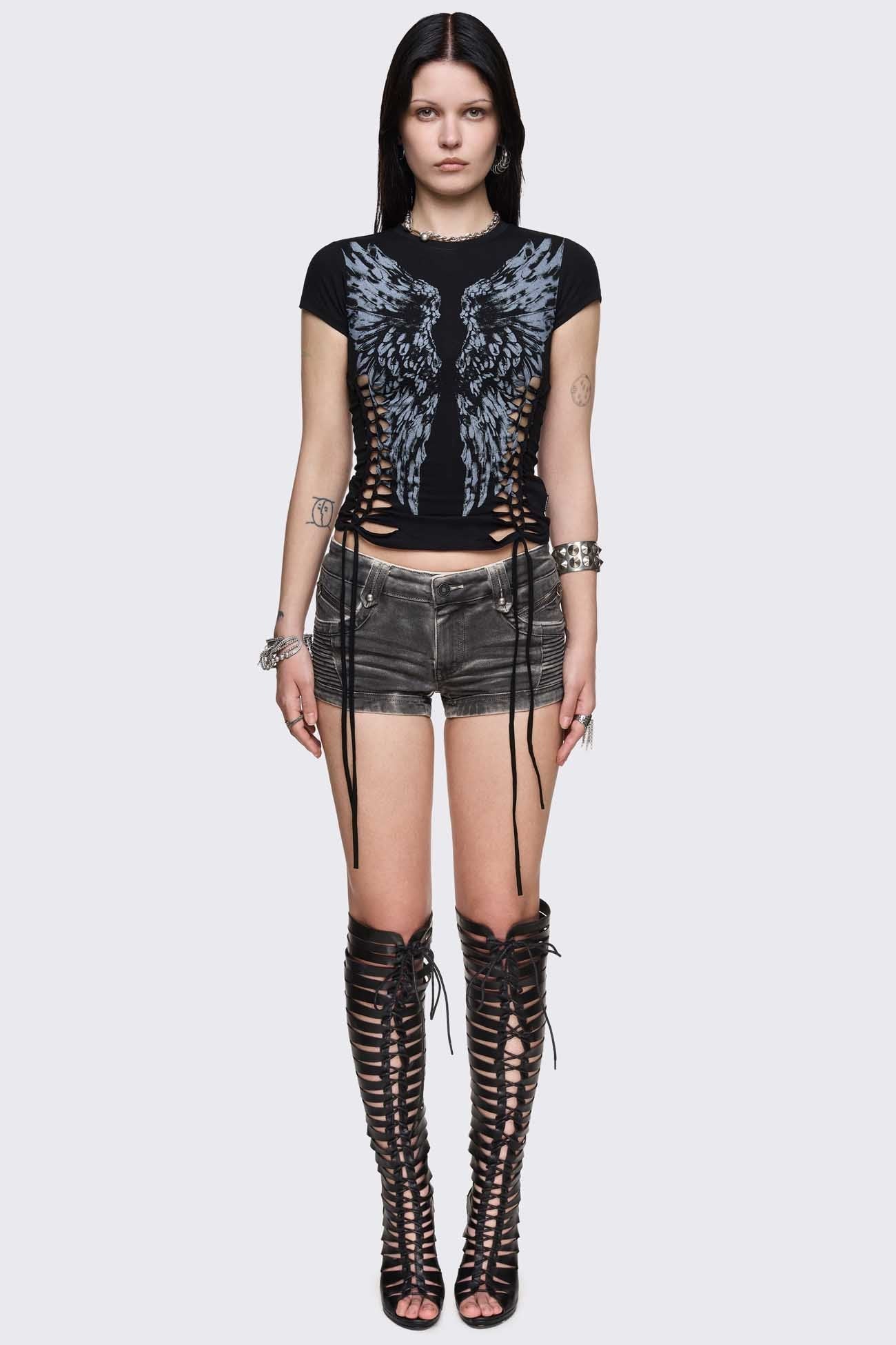 205-dynasty-cut-out-baby-tee-2.jpg Dynasty Cut-Out Baby Tee