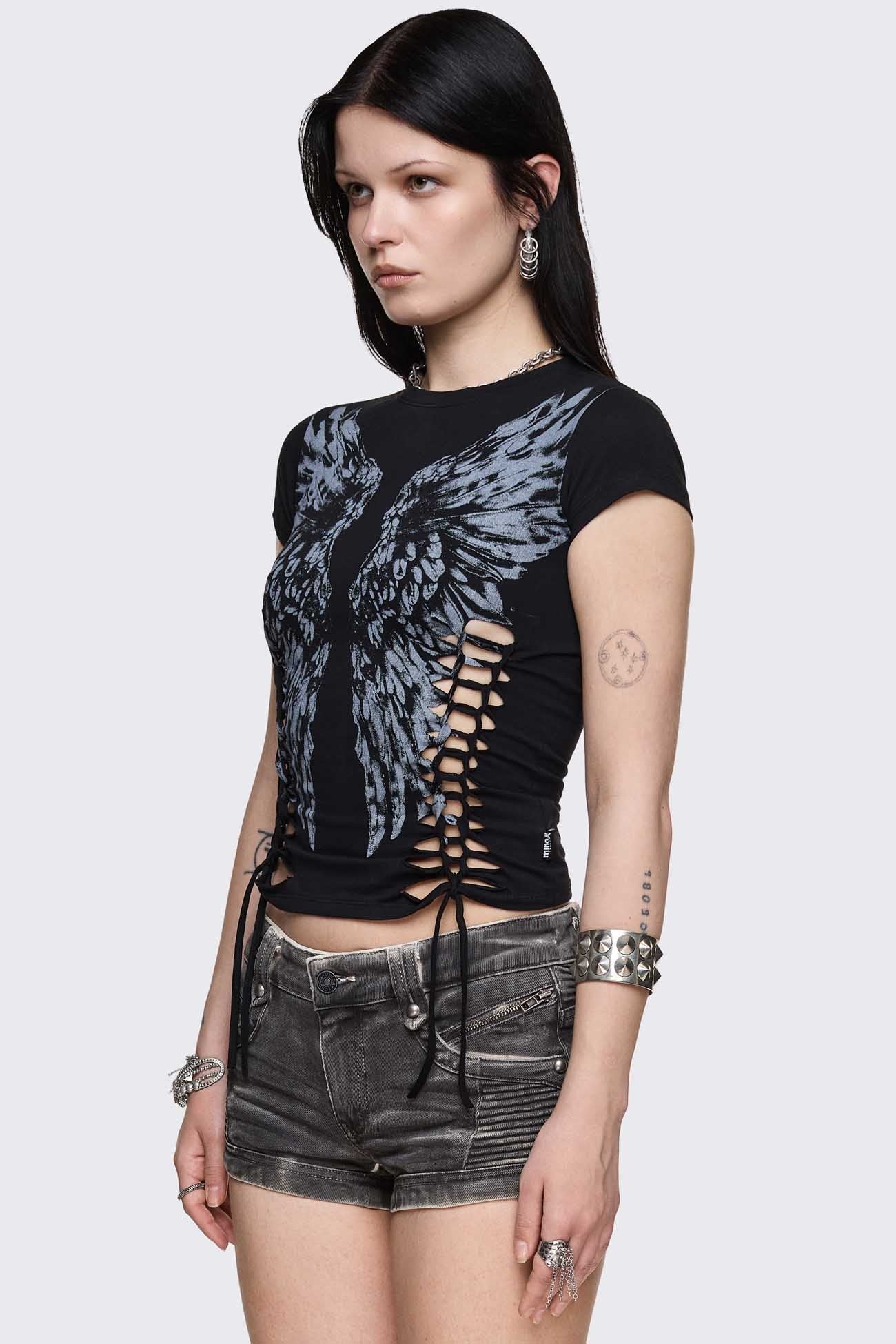 205-dynasty-cut-out-baby-tee-5.jpg Dynasty Cut-Out Baby Tee