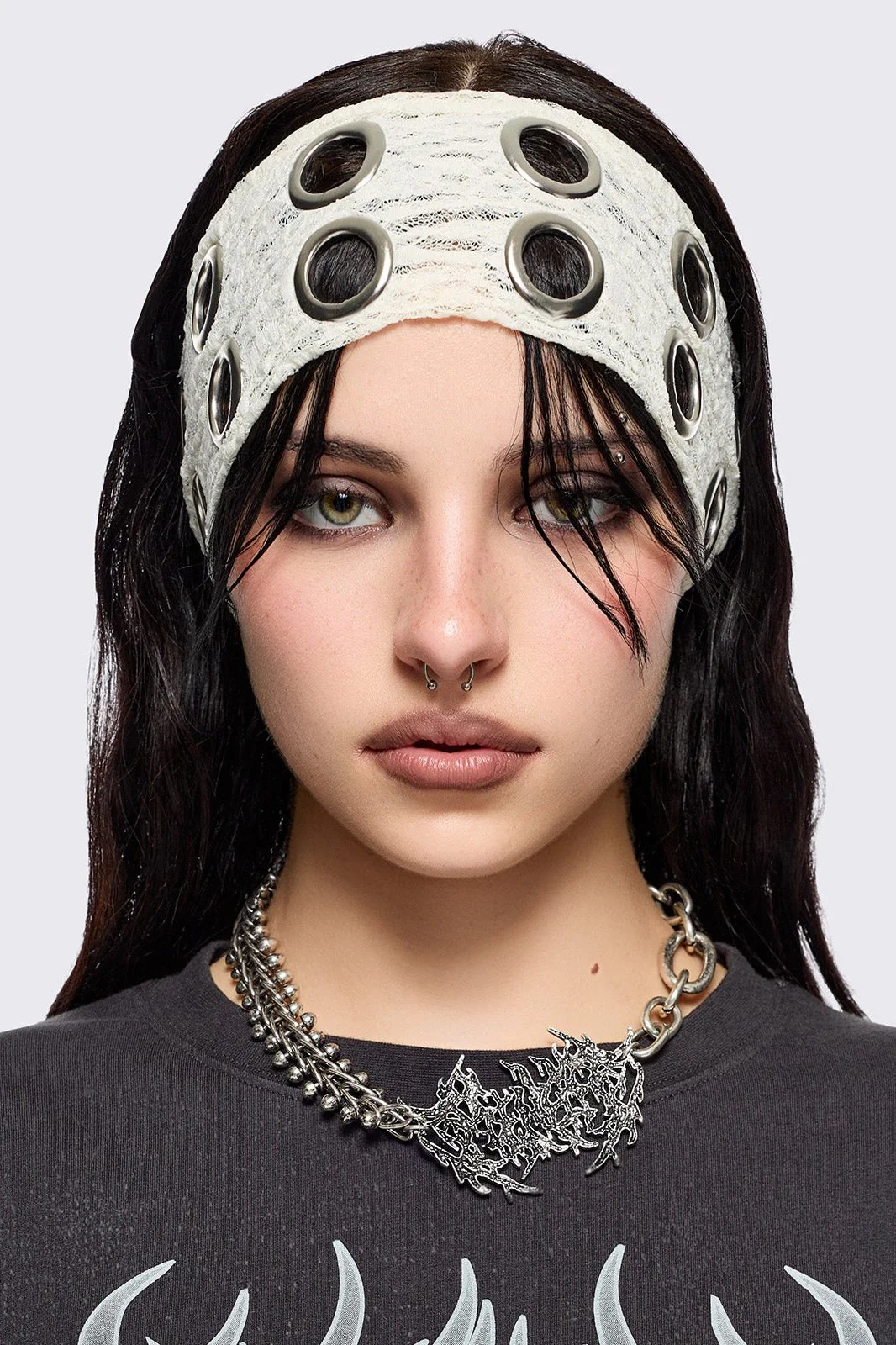 2083-elektra-ecru-lace-headband-2.webp Elektra Ecru Lace Headband