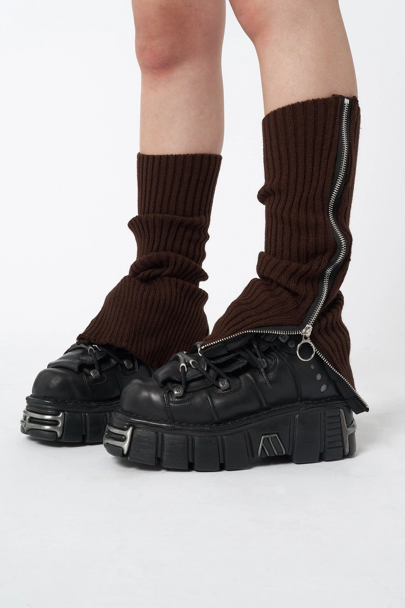 2123-downtown-brown-zip-up-leg-warmers-3.webp Downtown Brown Zip Up Leg Warmers