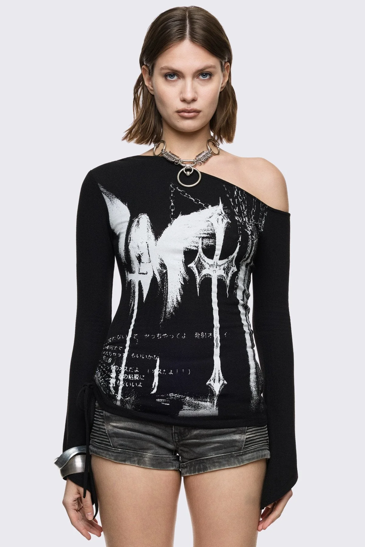 2258-punishment-off-shoulder-top-1.webp Punishment Off-Shoulder Top