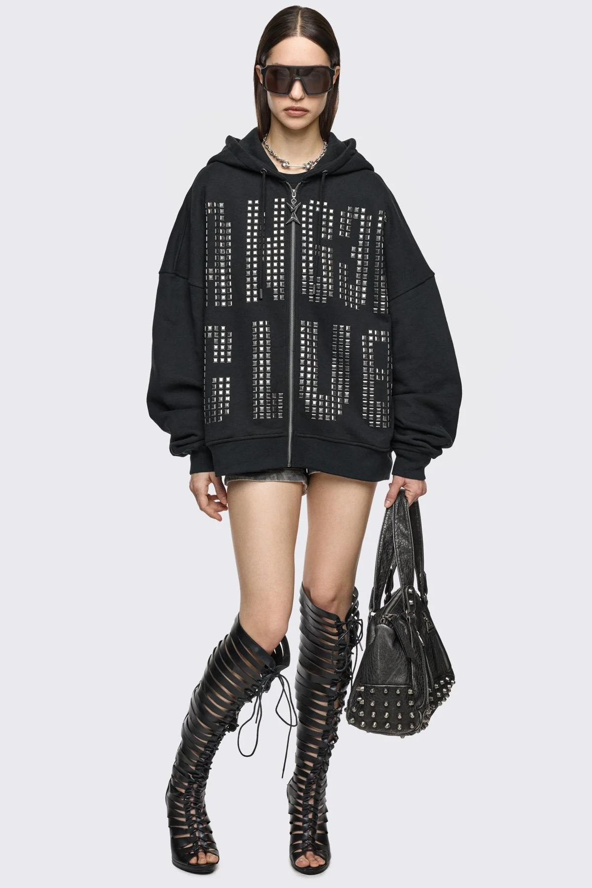 Angel Club Zip Up Hoodie