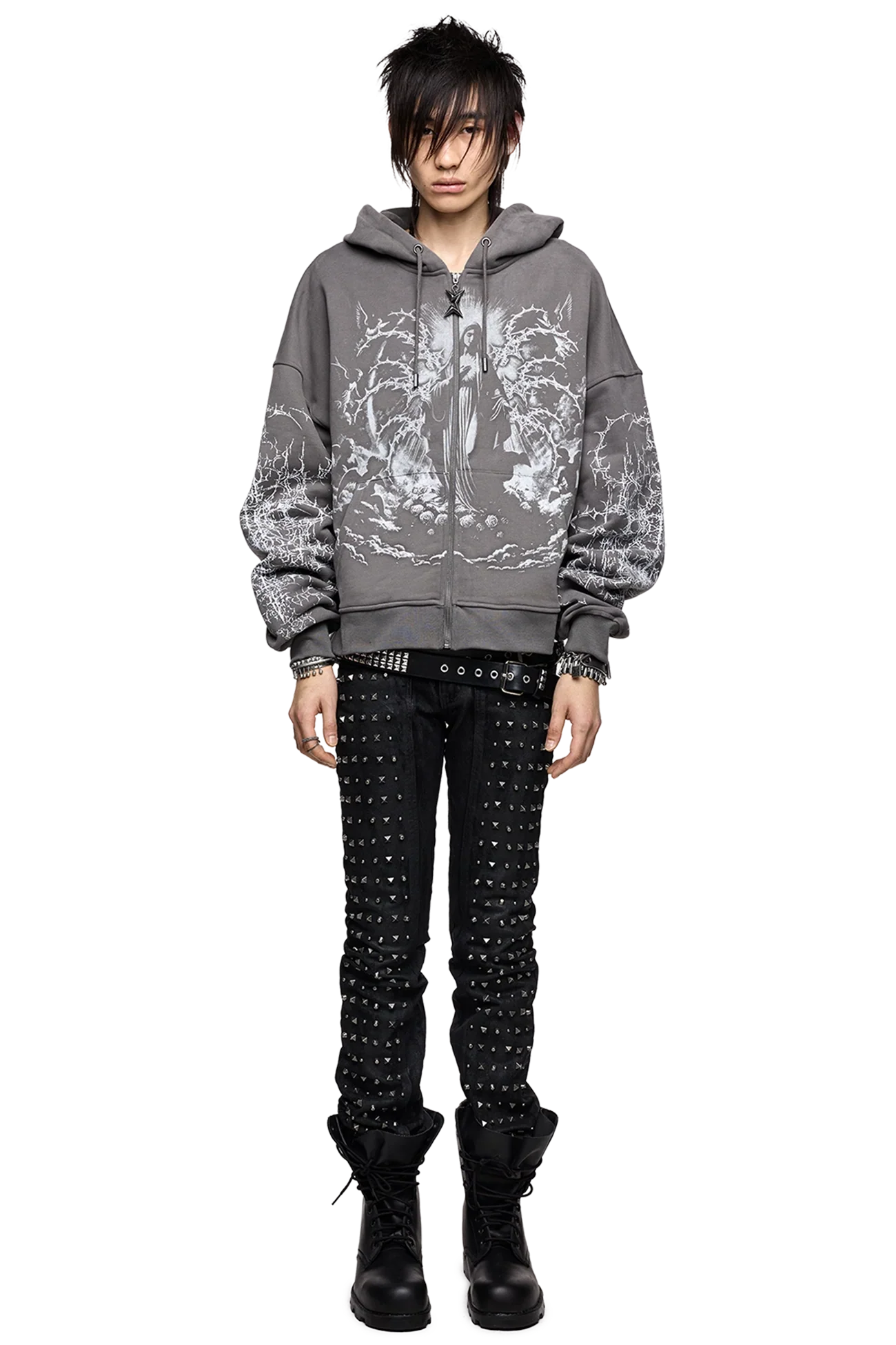 Ascension Grey Zip Up Hoodie