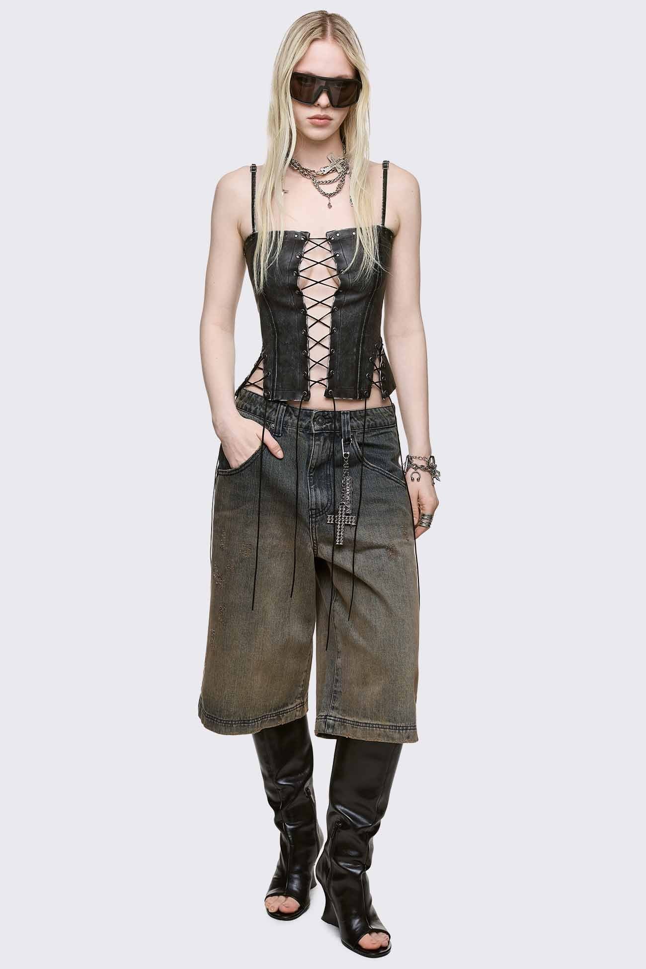 286-jessie-vegan-leather-corset-top-4.jpg Jessie Vegan Leather Corset Top