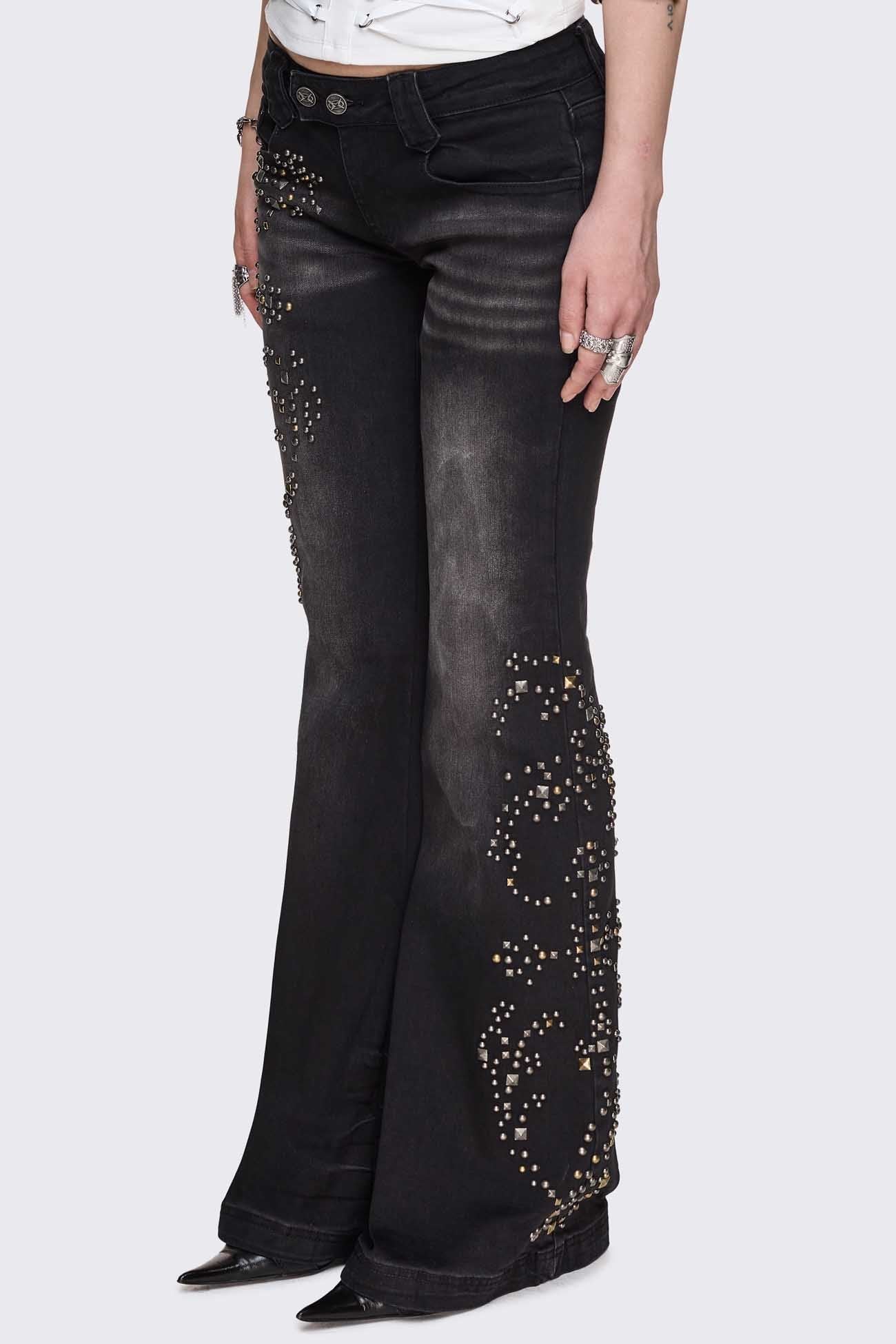 396-brielle-studded-flared-jeans-3.jpg Brielle Studded Flared Jeans
