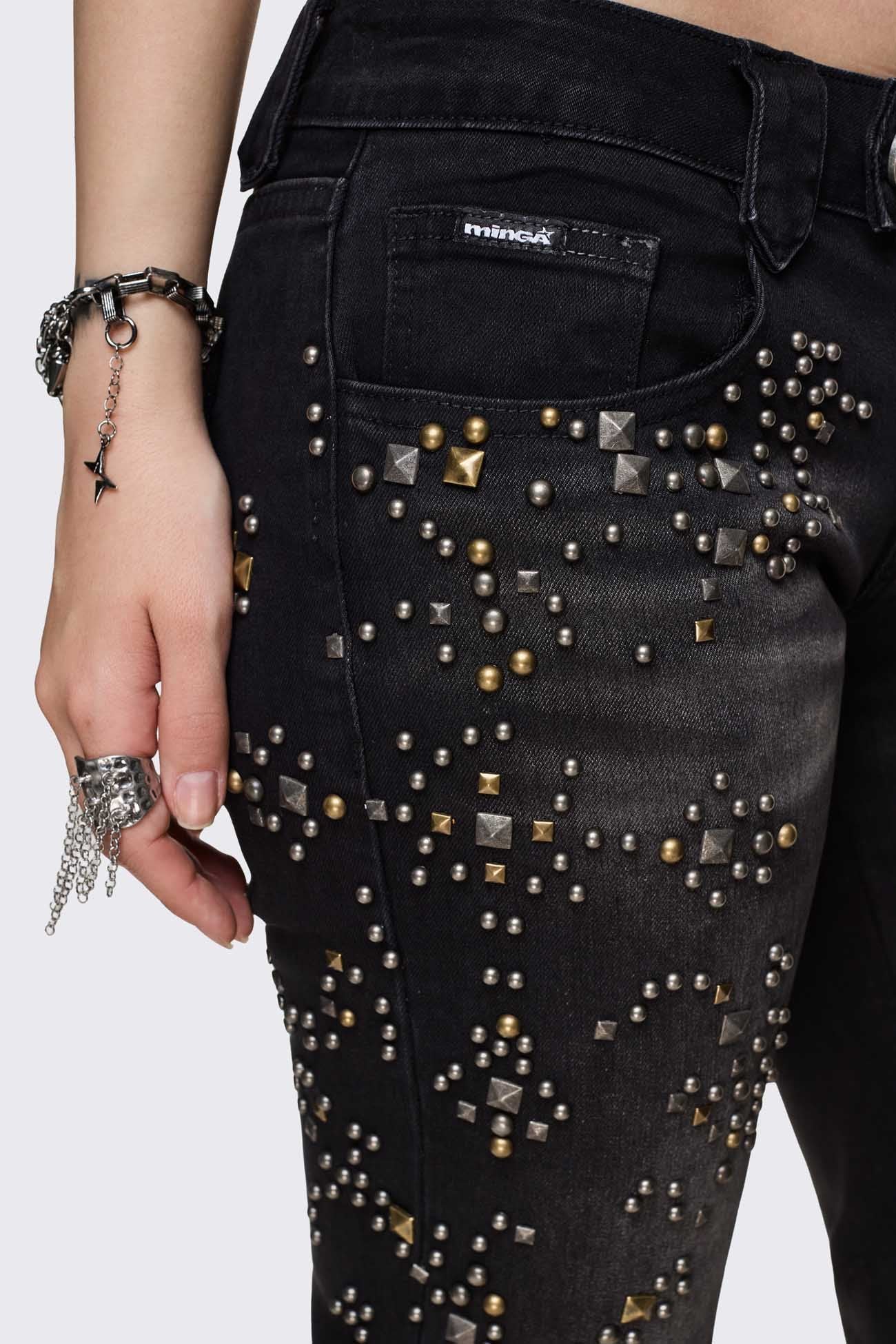 396-brielle-studded-flared-jeans-4.jpg Brielle Studded Flared Jeans