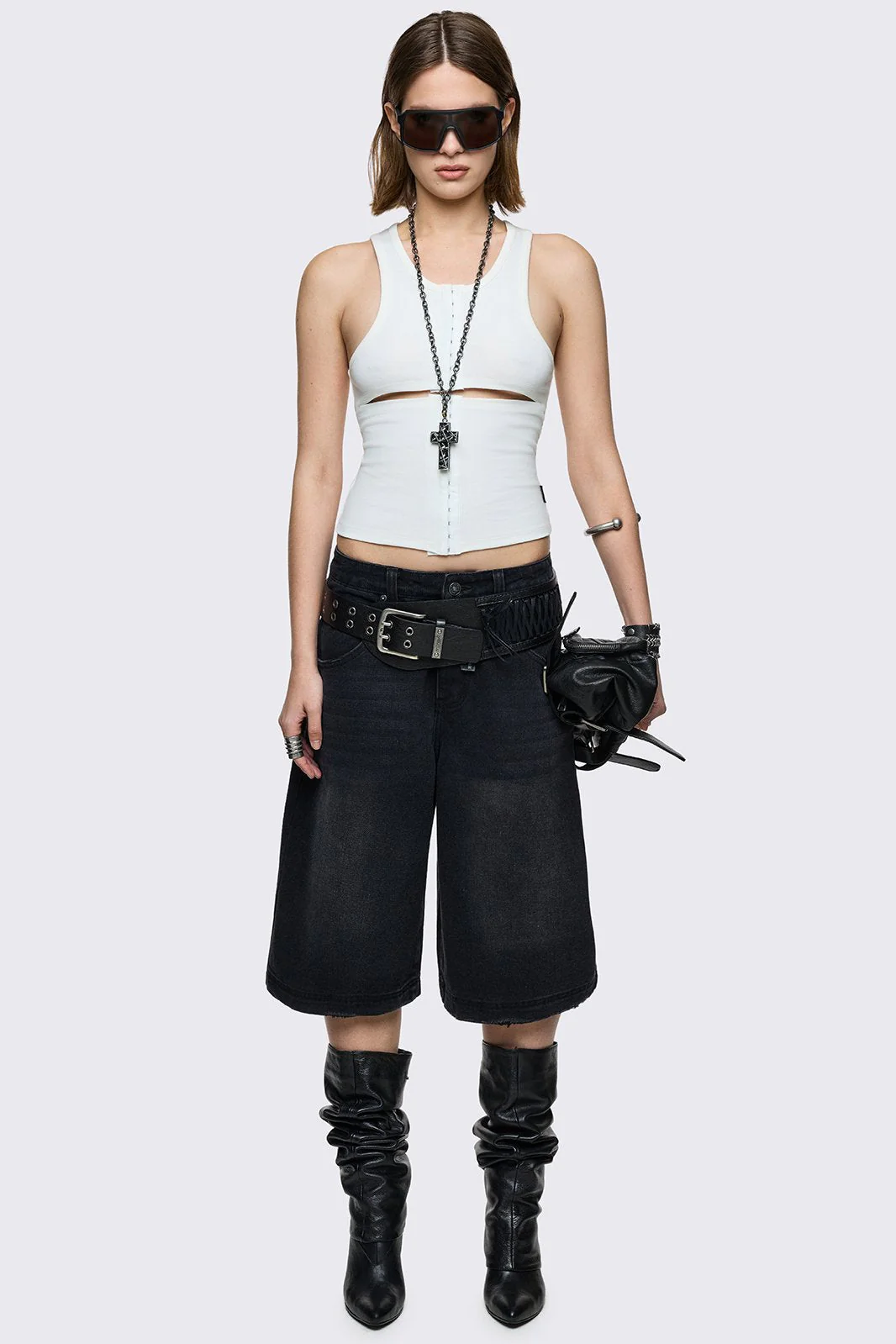 Black Washed Jorts