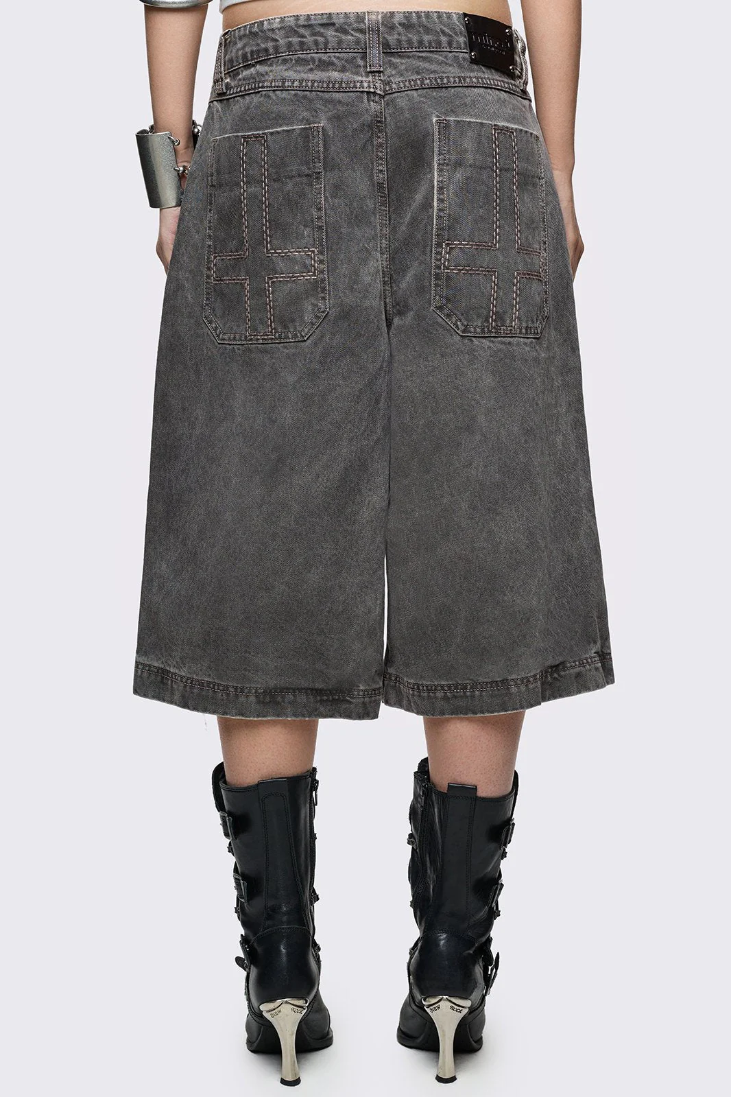 Smoke Grey Washed Jorts