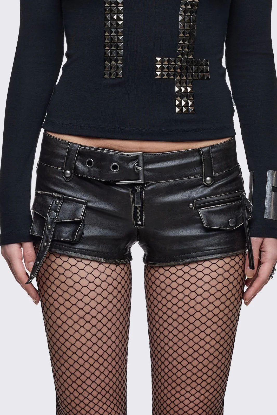 706-vandal-mini-vegan-leather-shorts-1.webp Vandal Mini Vegan Leather Shorts
