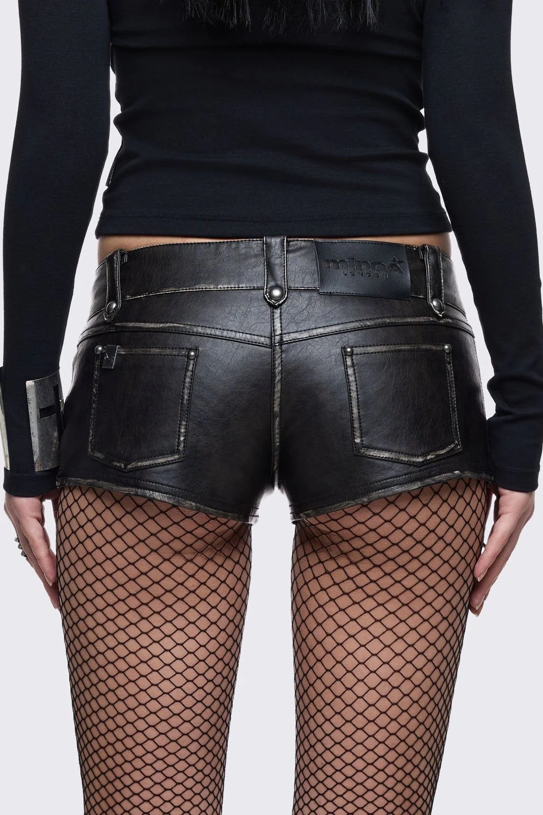 706-vandal-mini-vegan-leather-shorts-2.webp Vandal Mini Vegan Leather Shorts