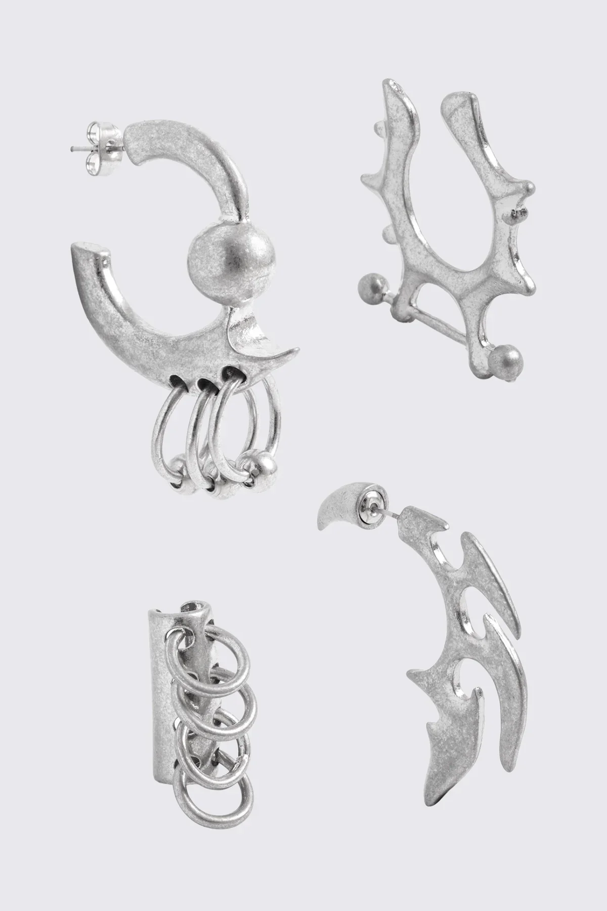 Dark Tribal Earring Set