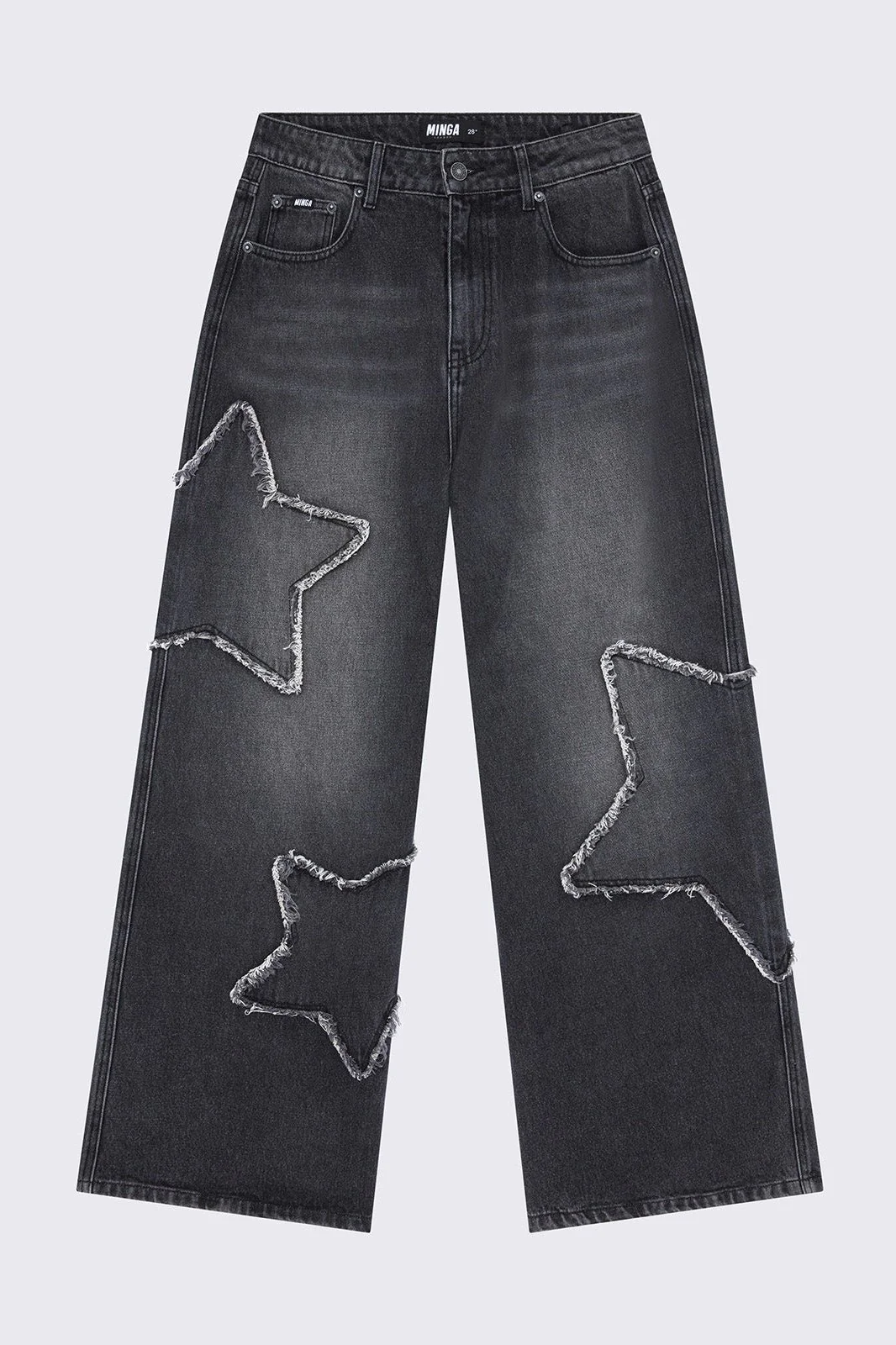 Starburst Black Baggy Jeans