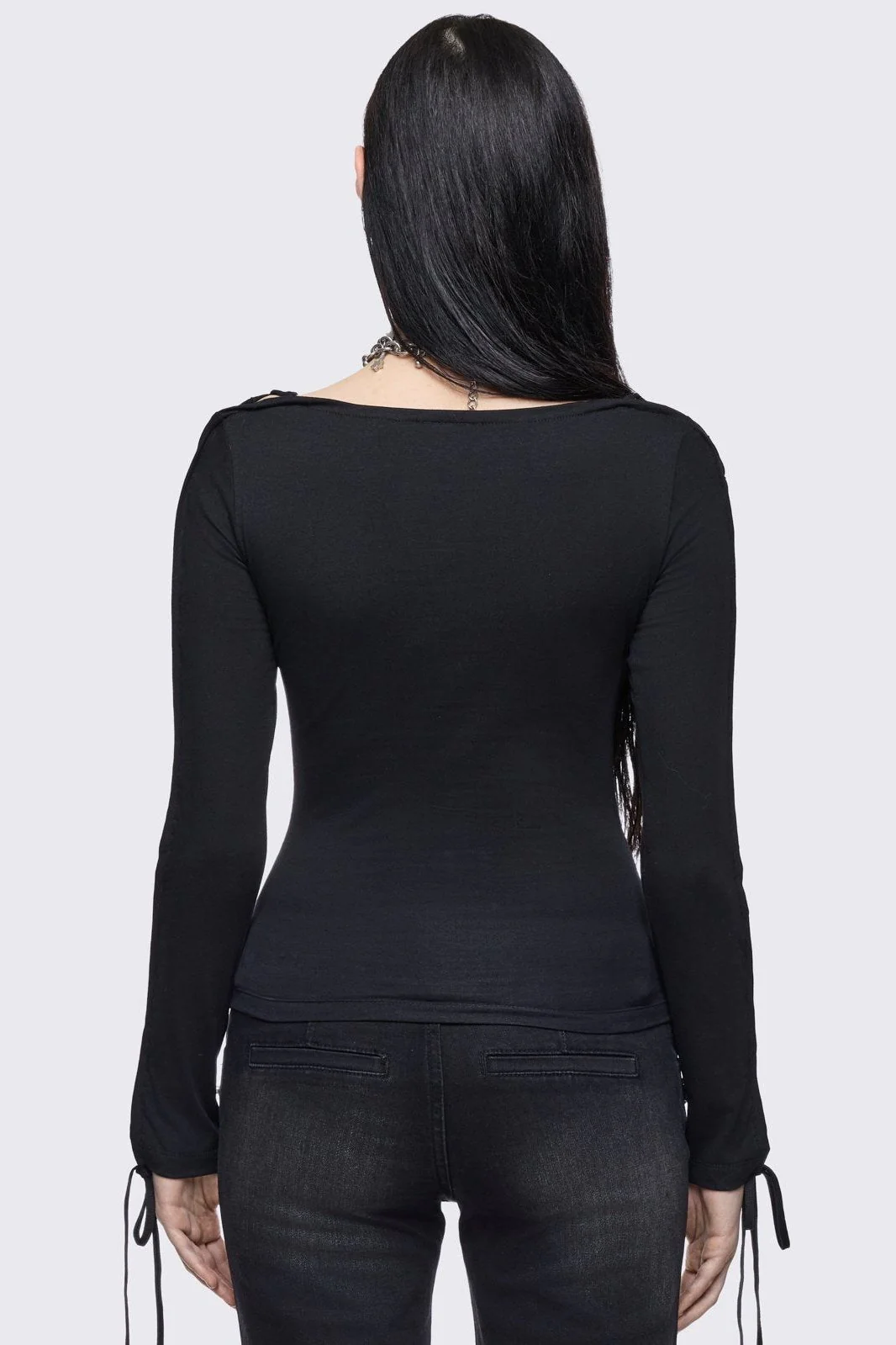 Tenebris Lace-Up Top