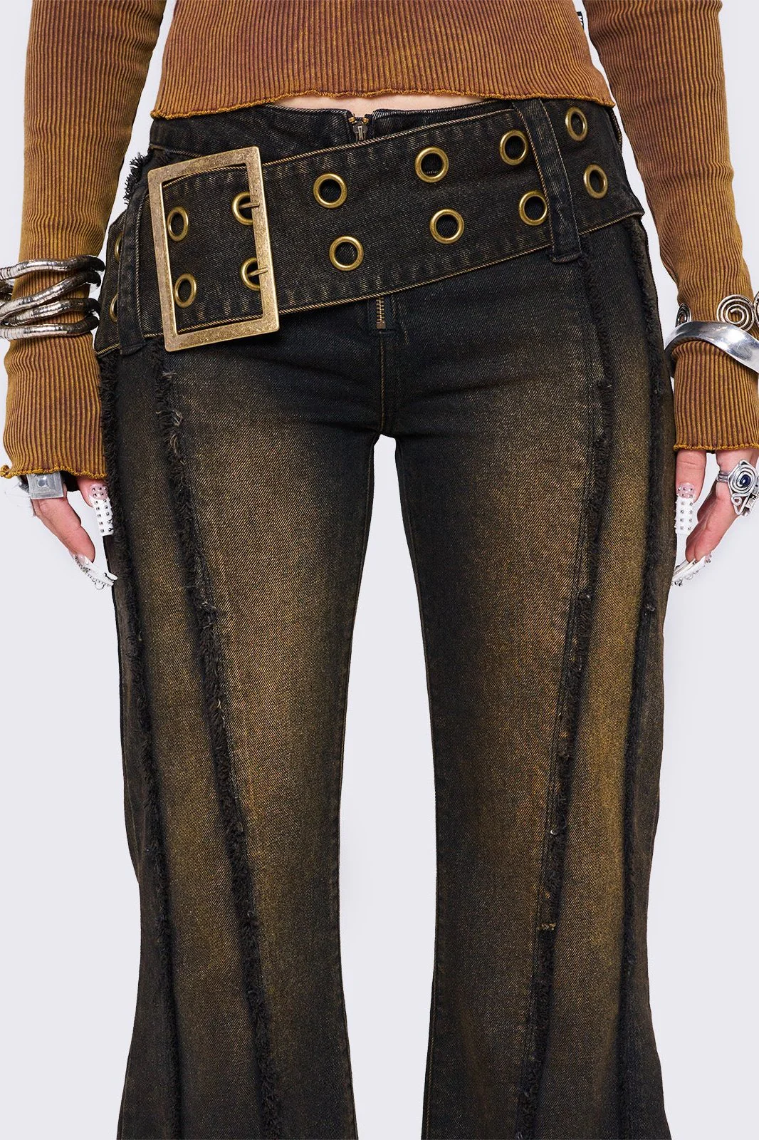 890-gia-overdye-belted-flared-jeans-3.webp Gia Overdye Belted Flared Jeans