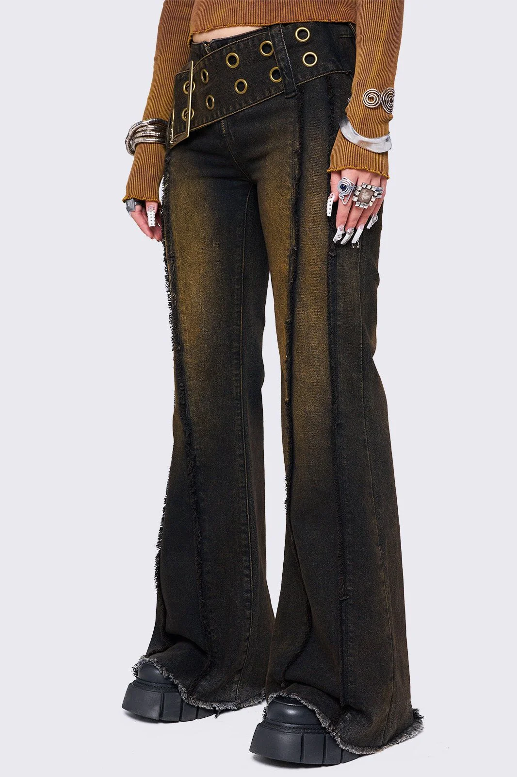 890-gia-overdye-belted-flared-jeans-5.webp Gia Overdye Belted Flared Jeans