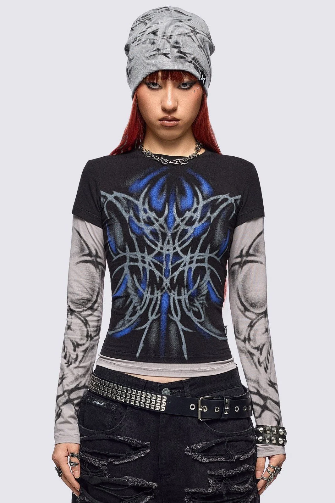 Minga x ColdF33t Layered Baby Tee