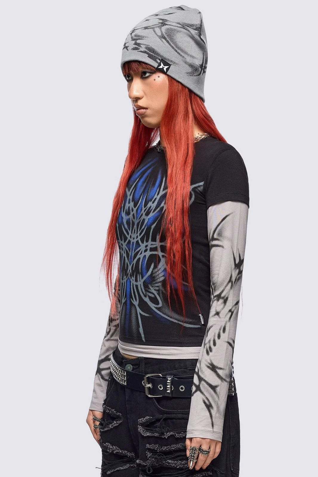 Minga x ColdF33t Layered Baby Tee