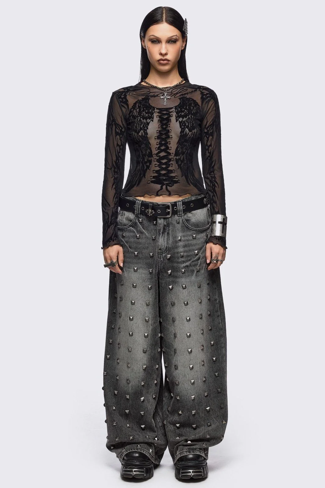 928-wing-it-black-mesh-top-2.webp Wing It Black Mesh Top
